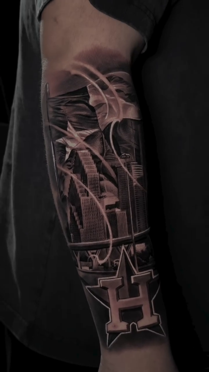 Tattoo by @tattoosbychino — black_and_grey, realism