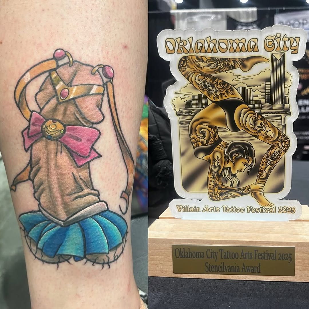 Tattoo by @tattooz_by_glen — new_school, anime