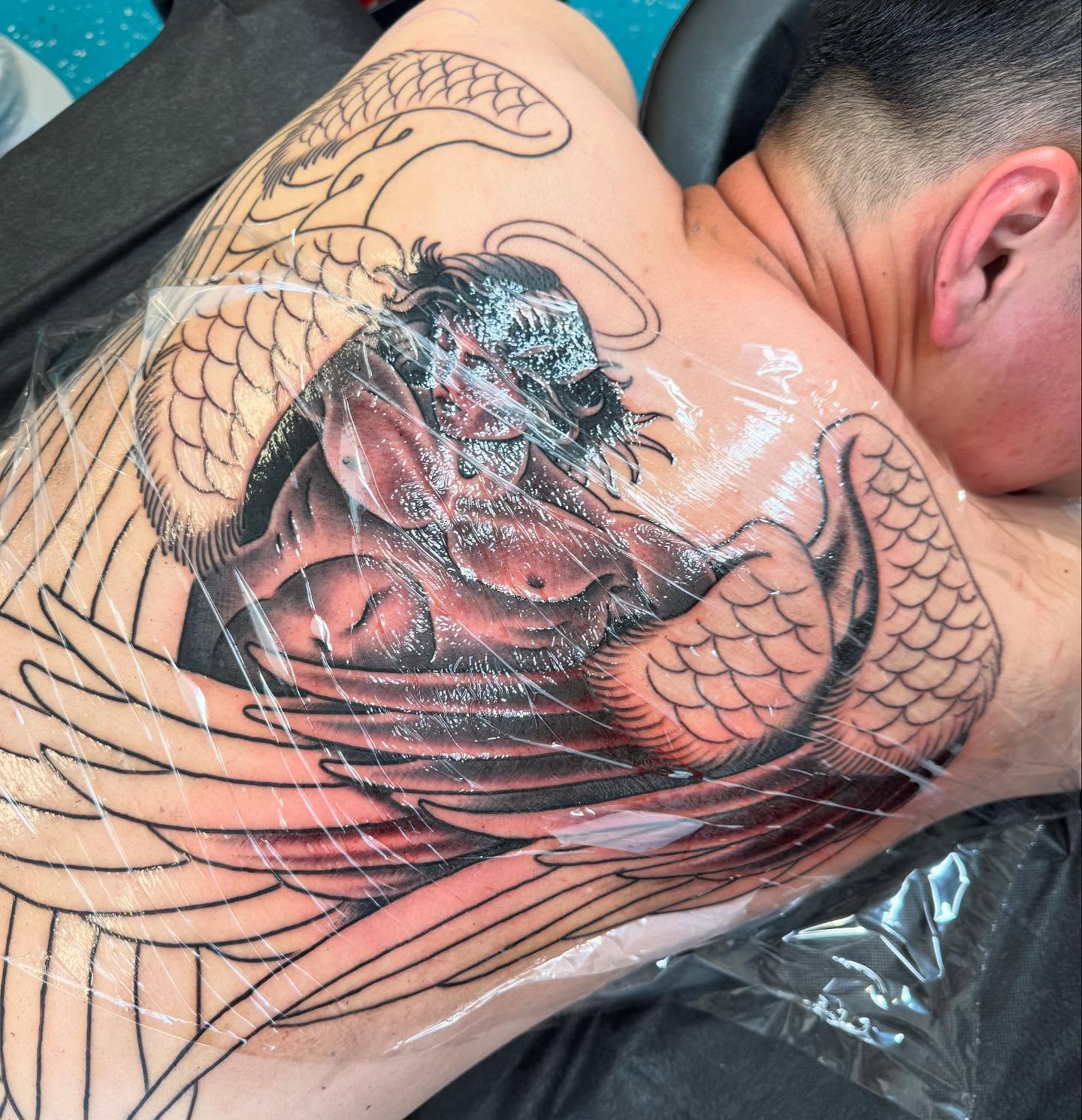 Tattoo by @averagewillie — american_traditional, dark_realism
