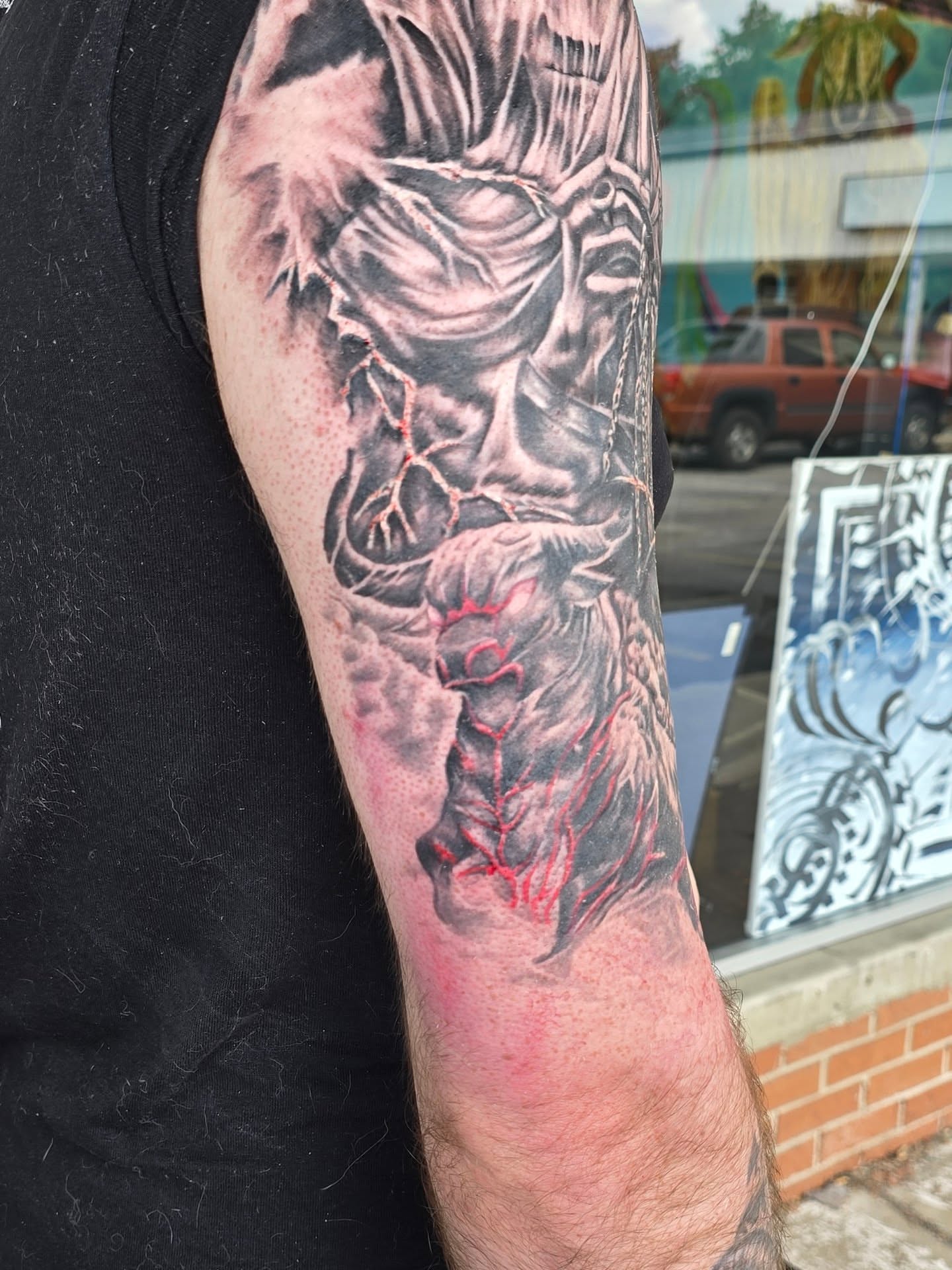 Tattoo by @blovetattoo — dark_realism