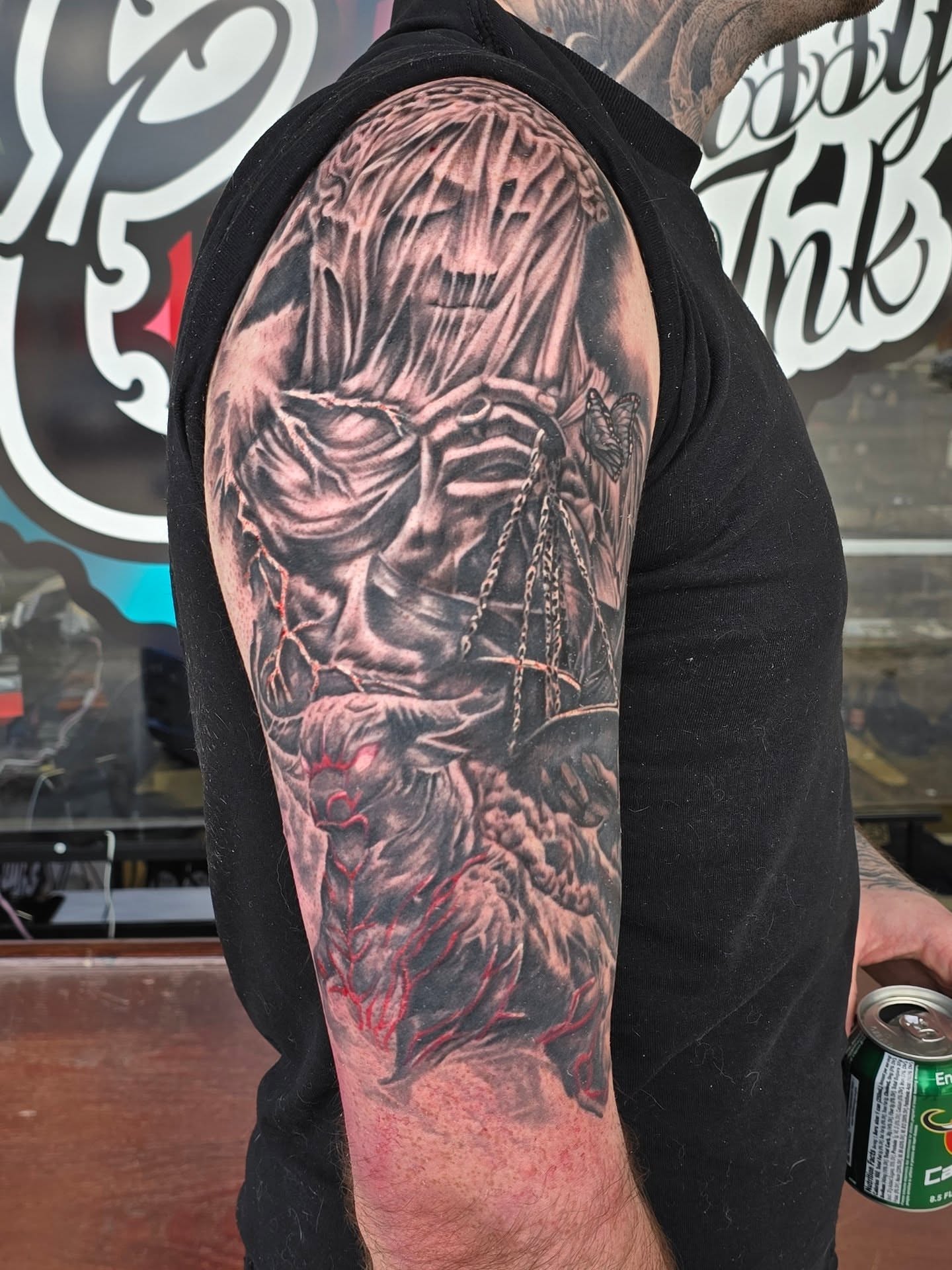 Tattoo by @blovetattoo — realism, dark_realism