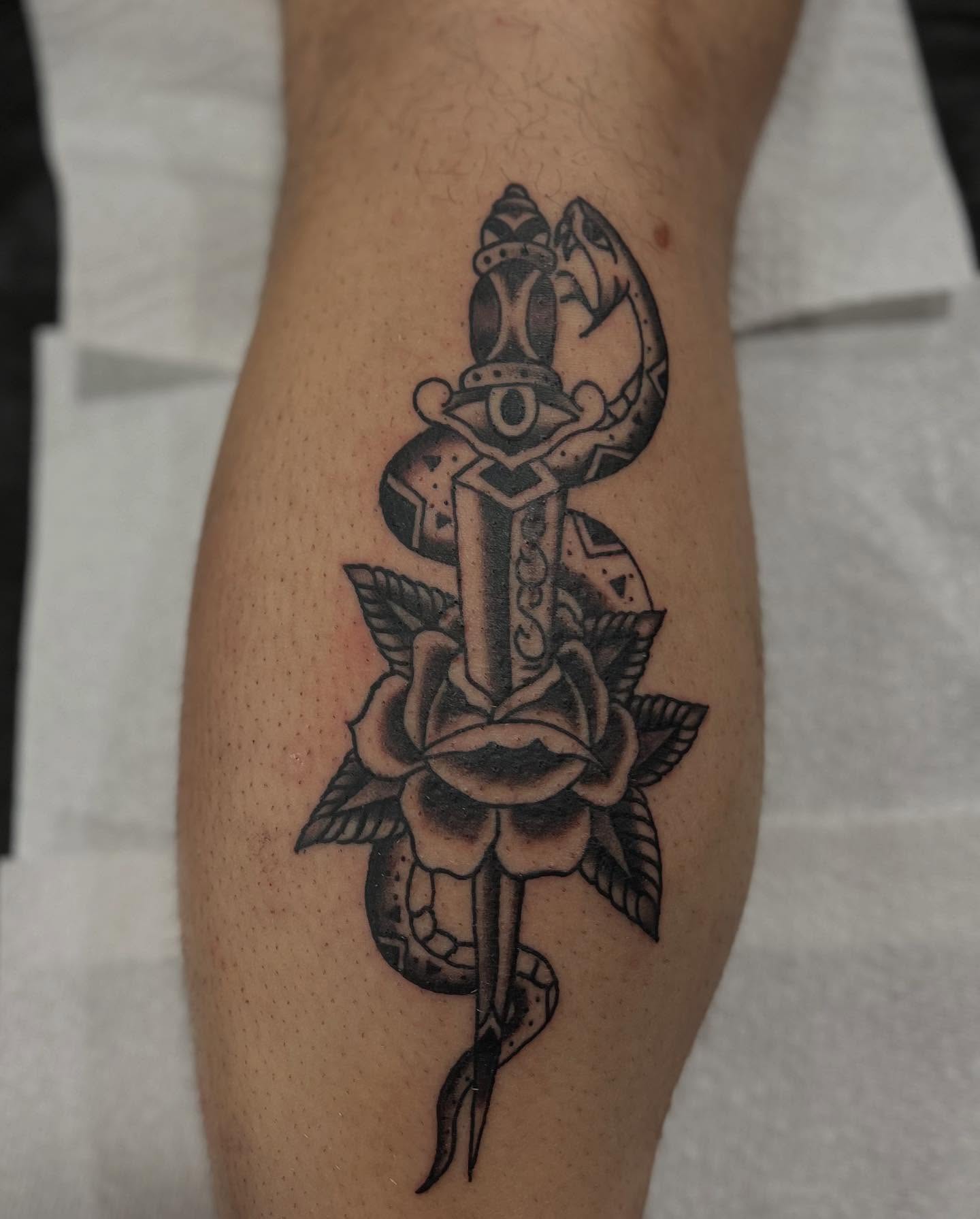 Tattoo by @scott_weatherwax — american_traditional, black_and_grey