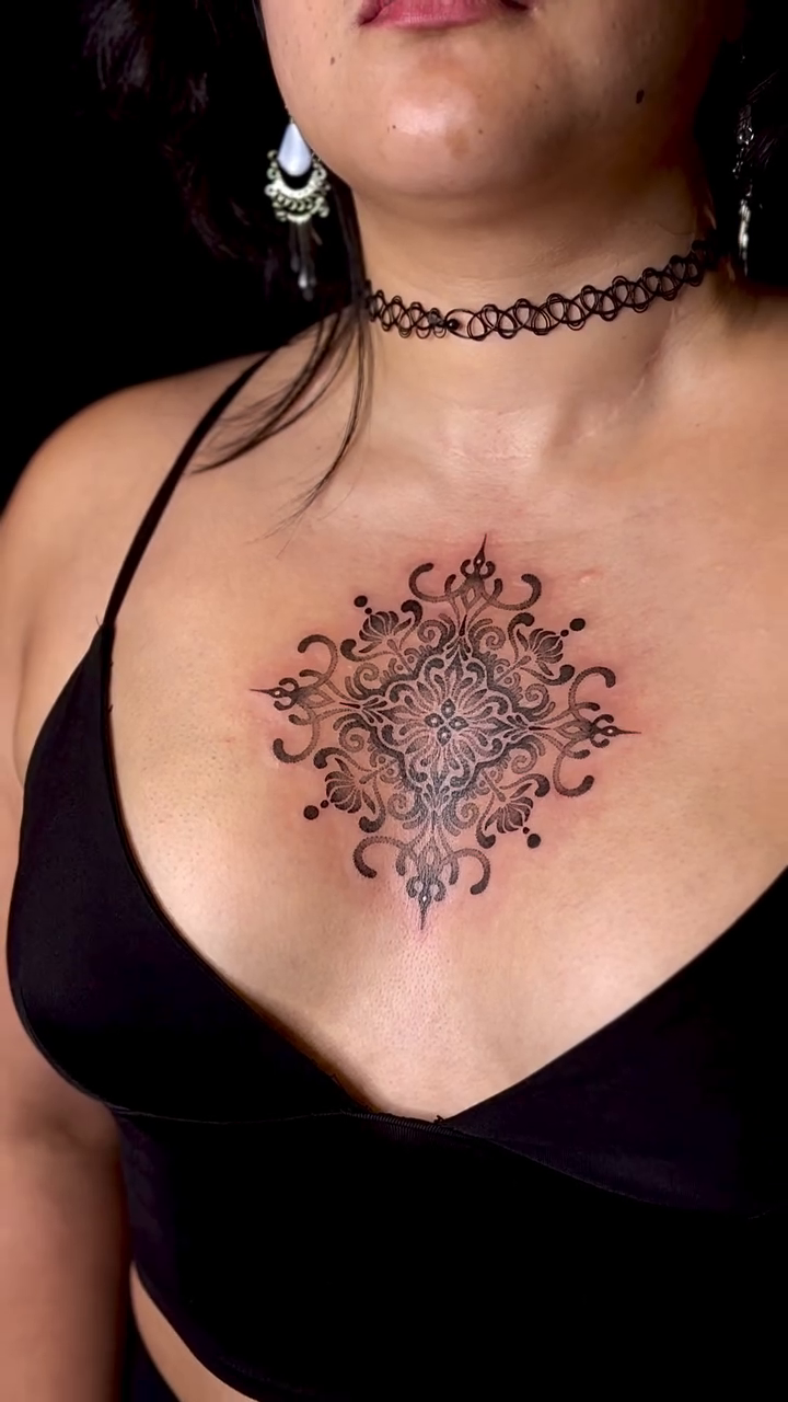 Mandala geometric tattoo by Taylor Elizabeth 🕉️