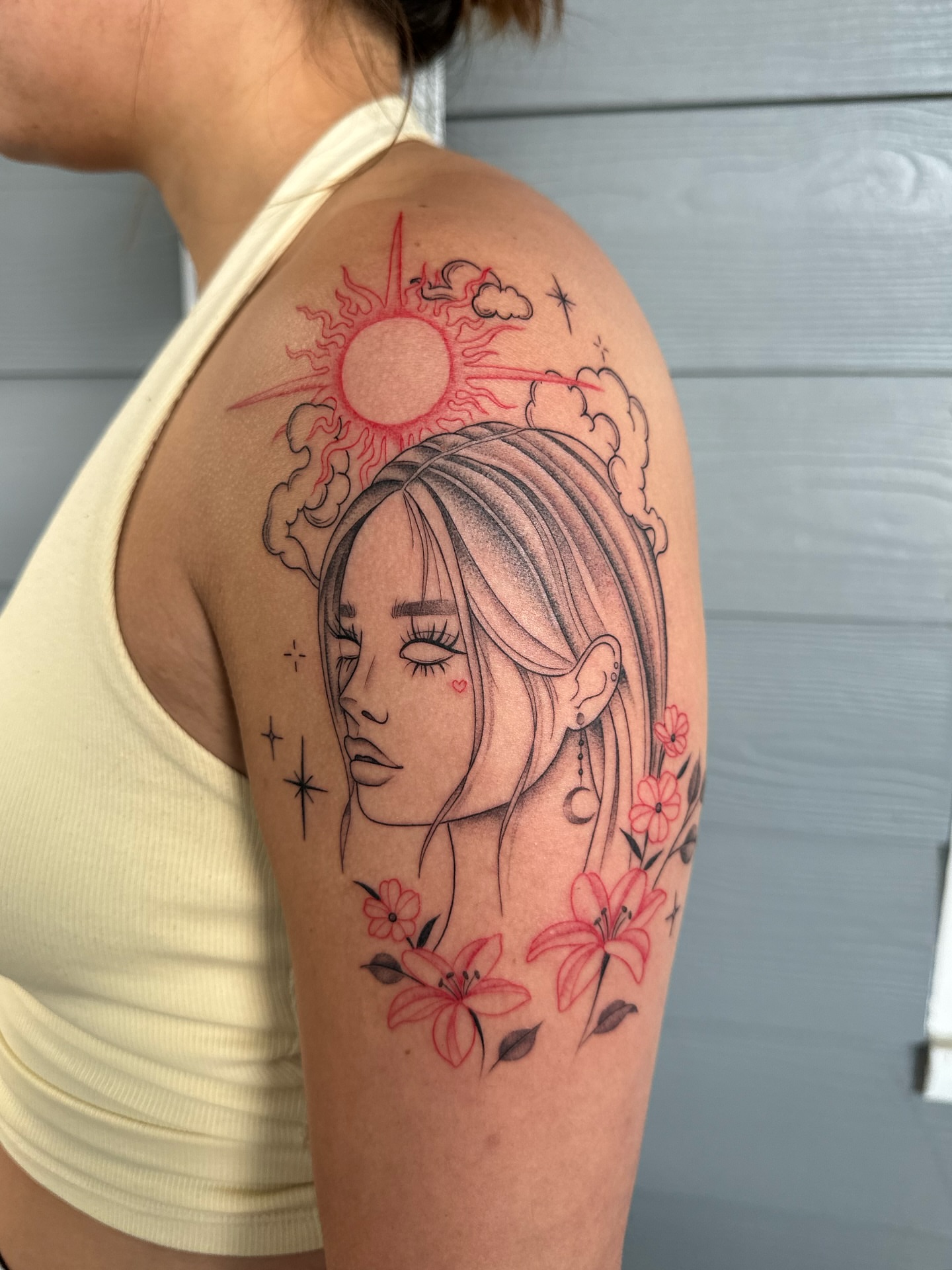 Tattoo by @inkbyhb — realism, dotwork