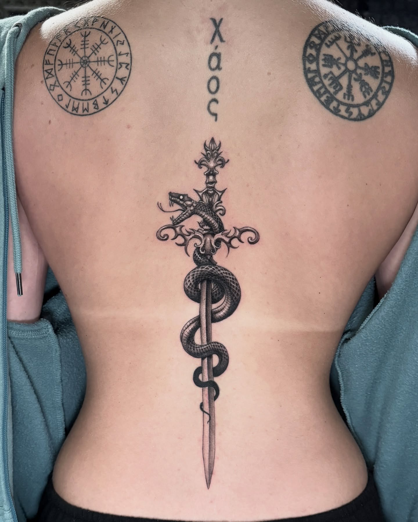 Tattoo by @madamartyr — black_and_grey, realism