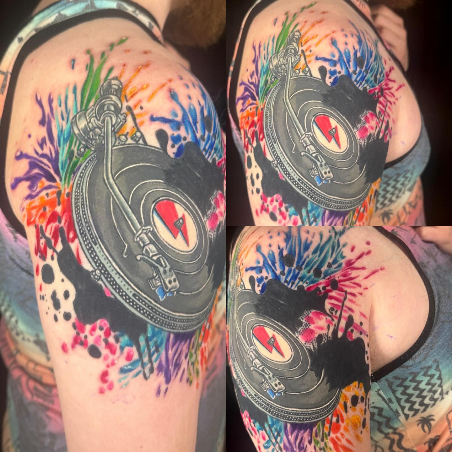 Tattoo by @splat_ter — new_school, dotwork