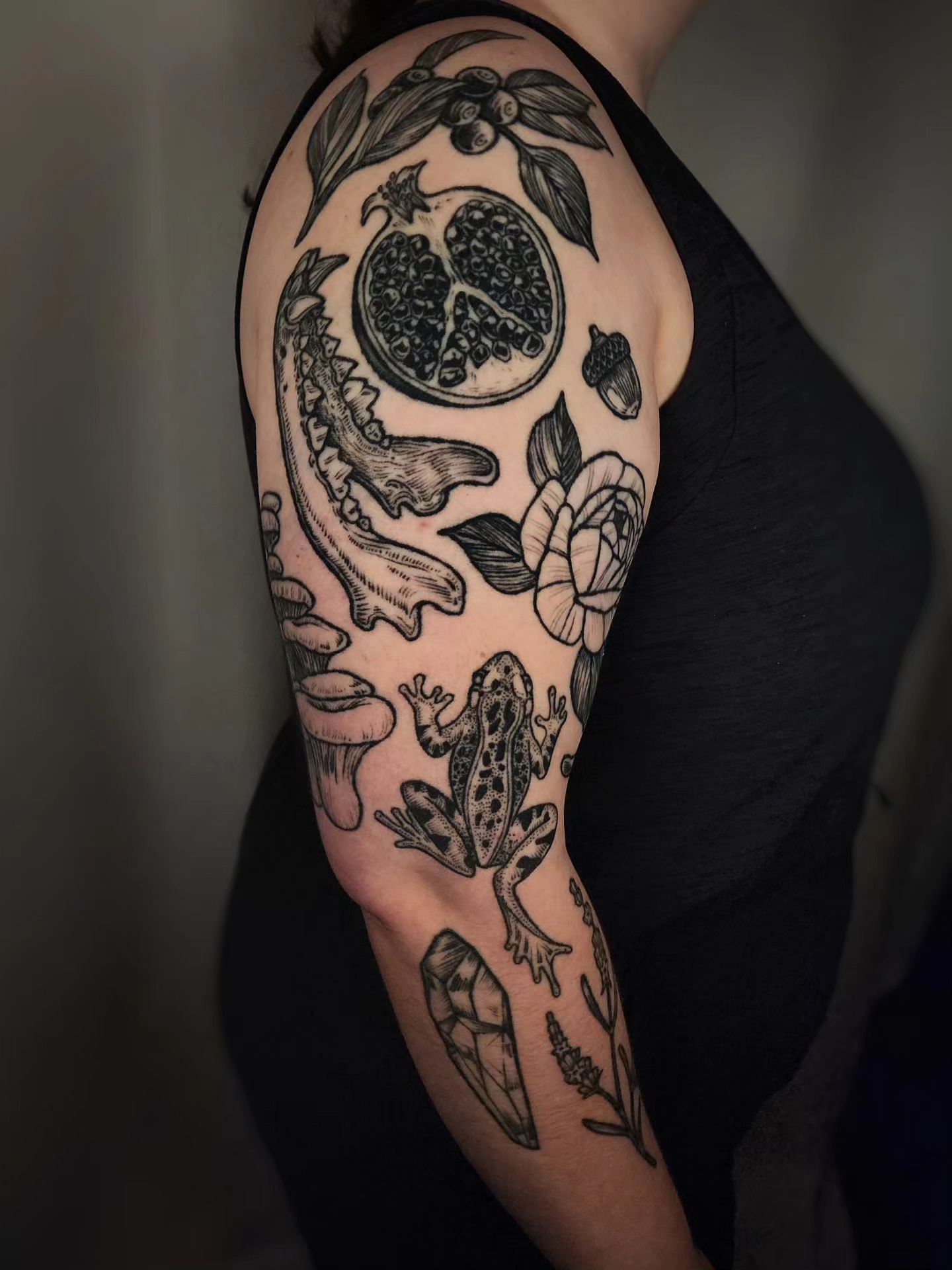 Tattoo by @whitneycaskeytattoos — black_and_grey
