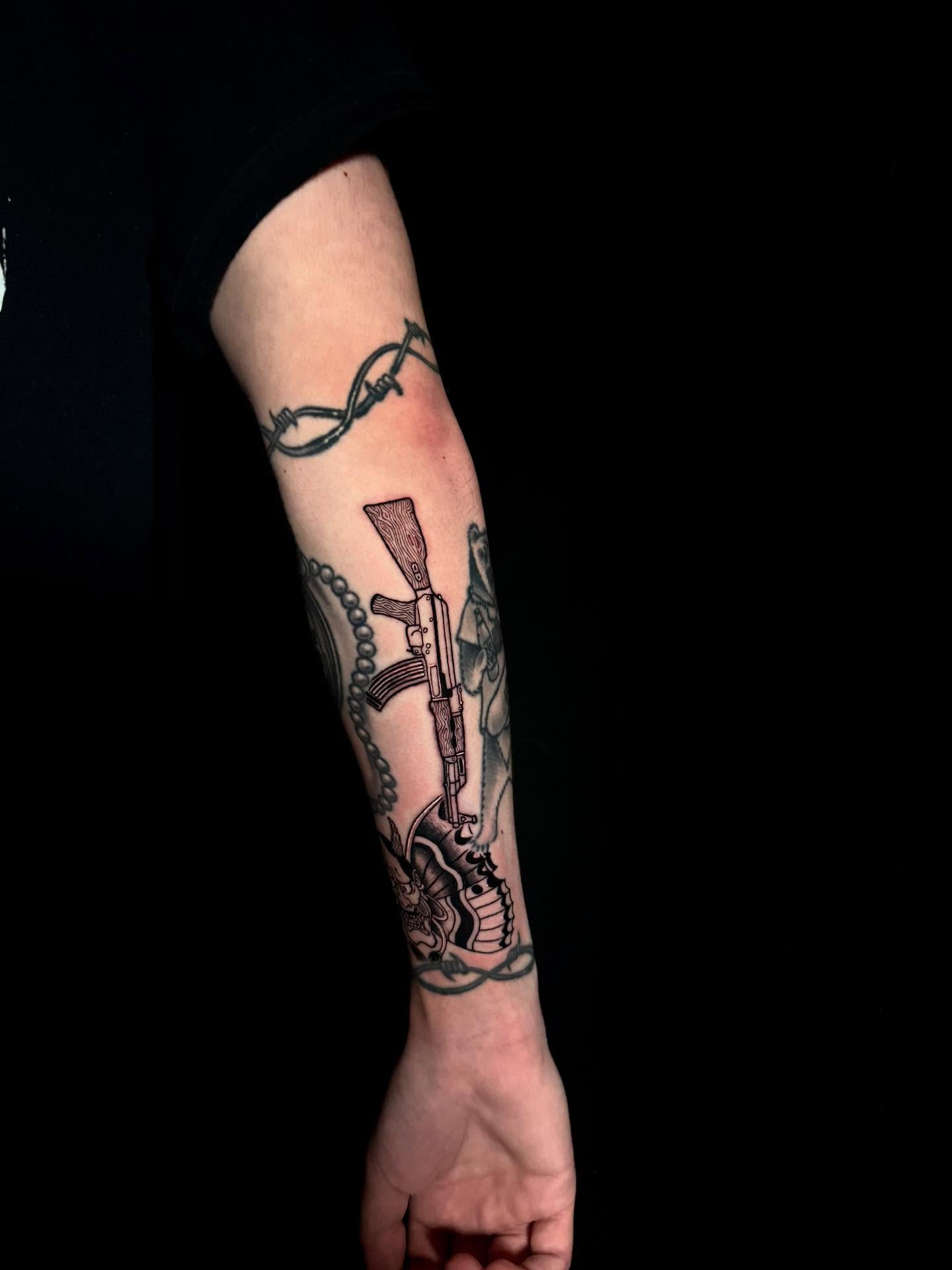 Tattoo by @_artattoos — black_and_grey