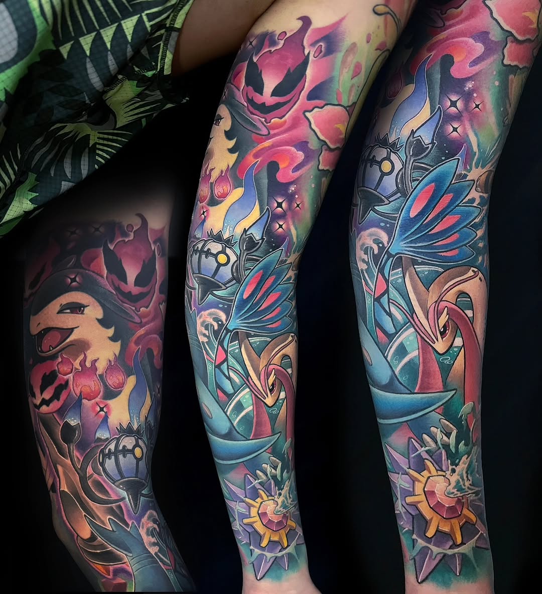 Tattoo by @joannanguyenart — new_school, anime