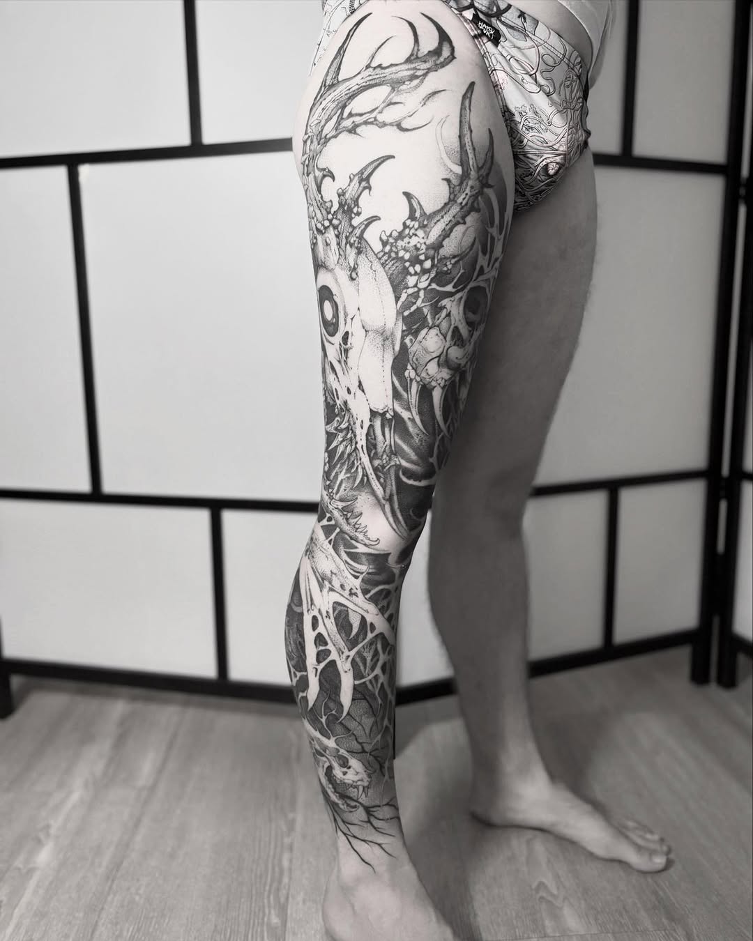 Tattoo by @blightttattoo — dark_realism, dotwork