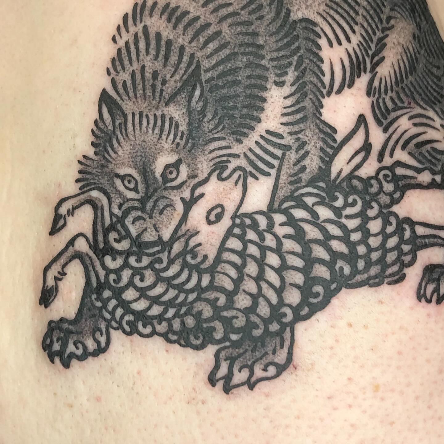 Tattoo by @katie.the.chiang — black_and_grey