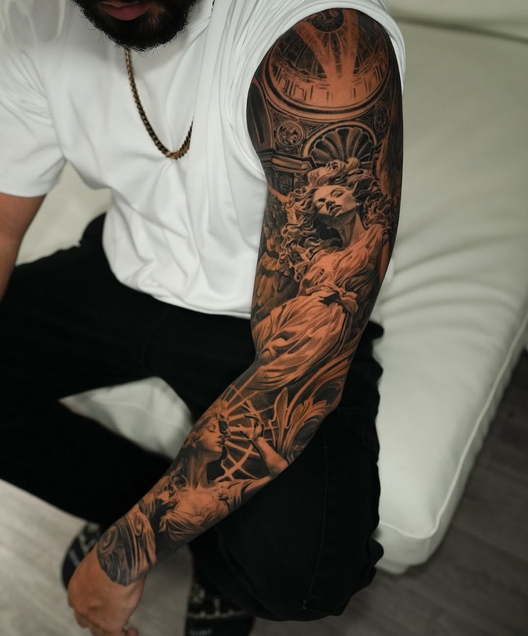 Tattoo by @nogarolli_tattoo — realism, black_and_grey