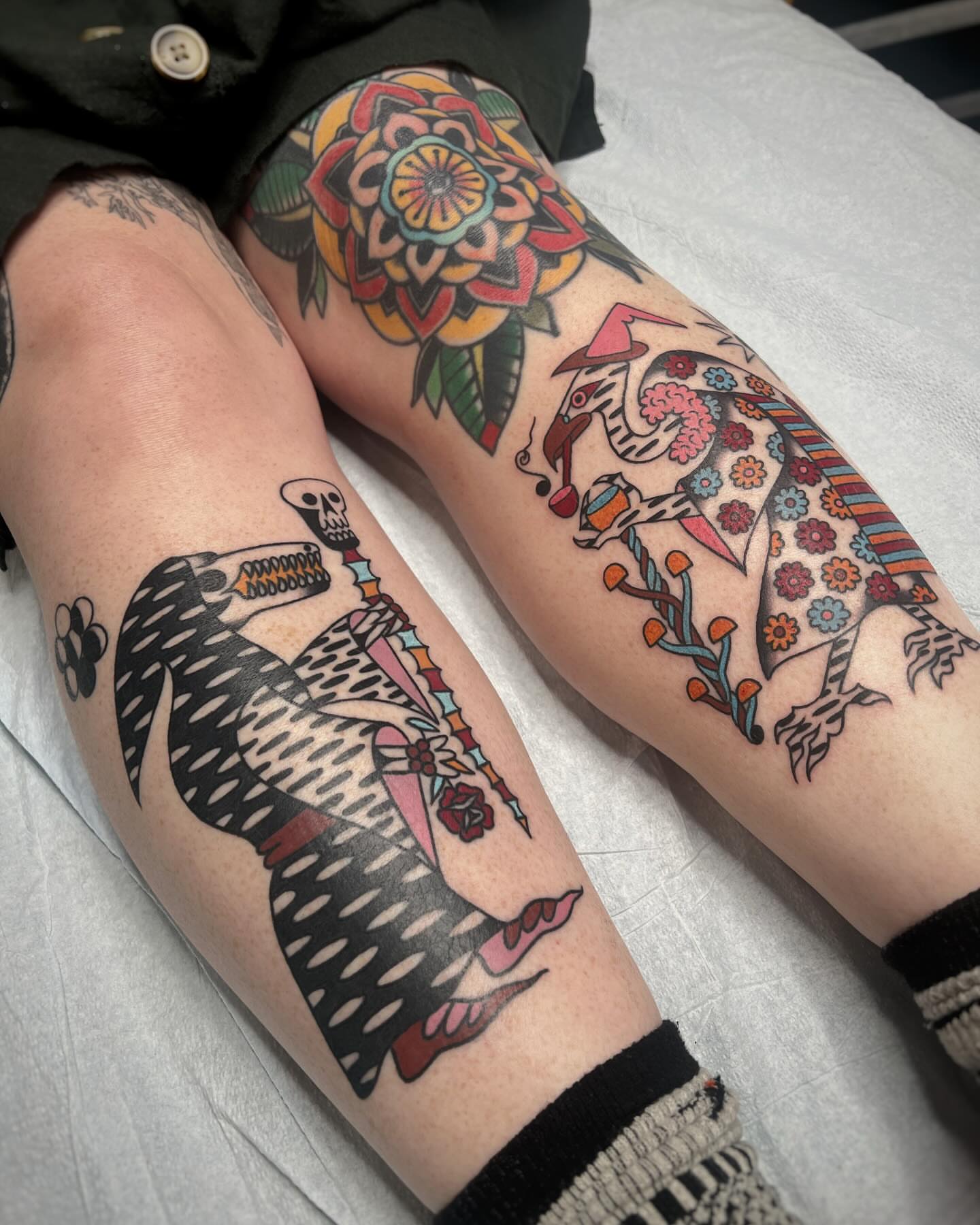 Tattoo by @maneefriday — american_traditional, dotwork