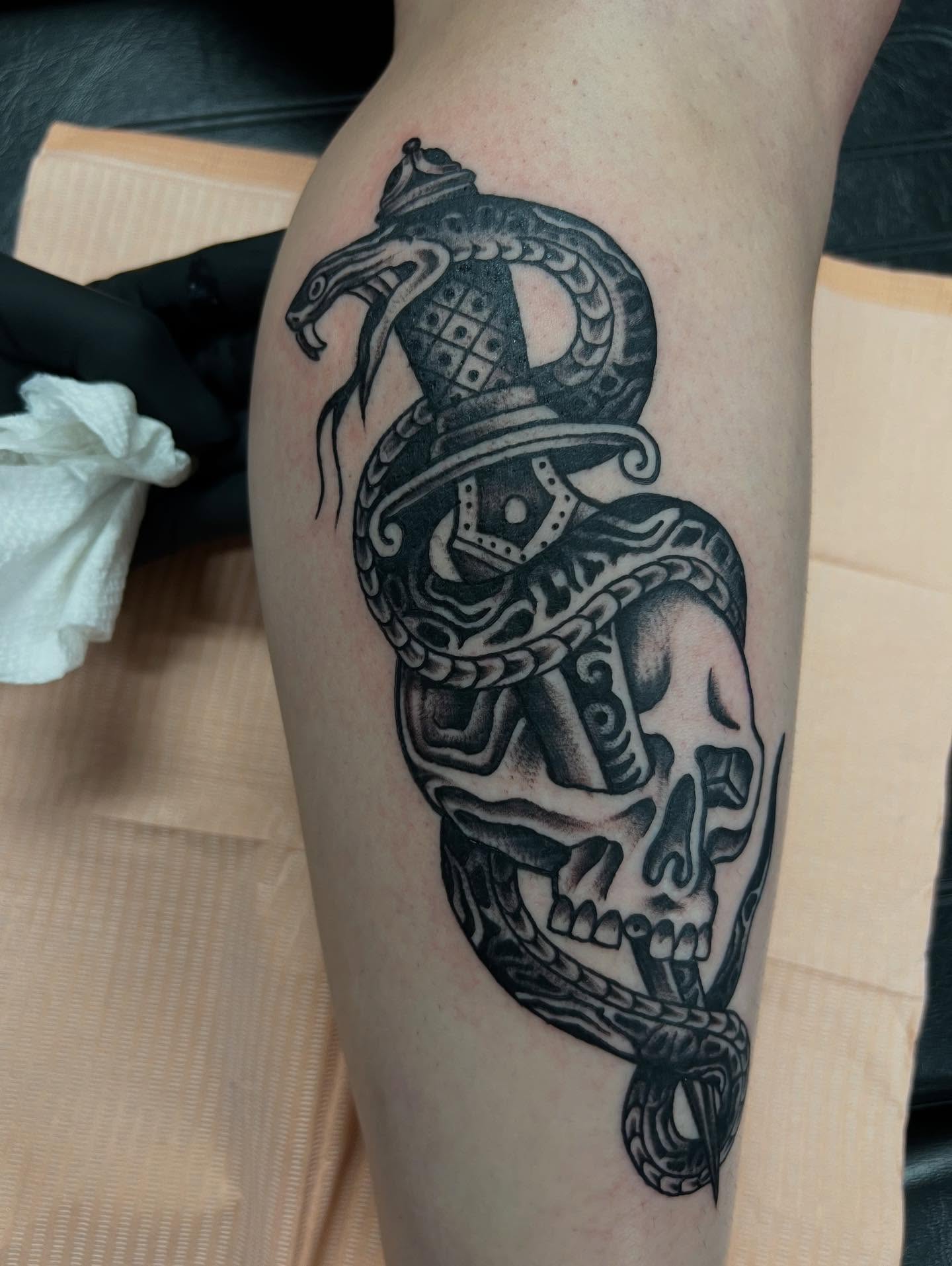 Tattoo by @donpeddicordart — black_and_grey, realism