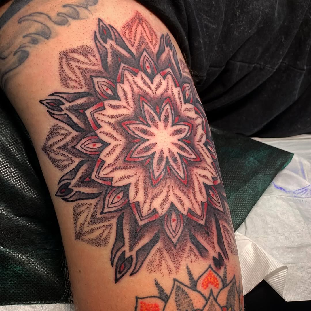 Tattoo by @charlestrujillo — geometric, dotwork