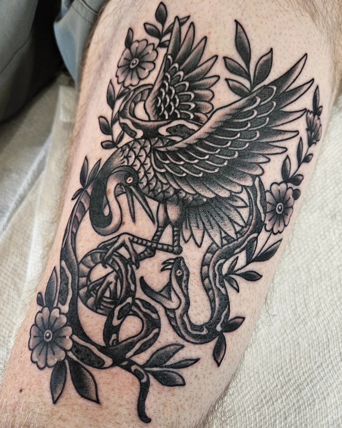 Tattoo by @owenmillertattoo — american_traditional, black_and_grey