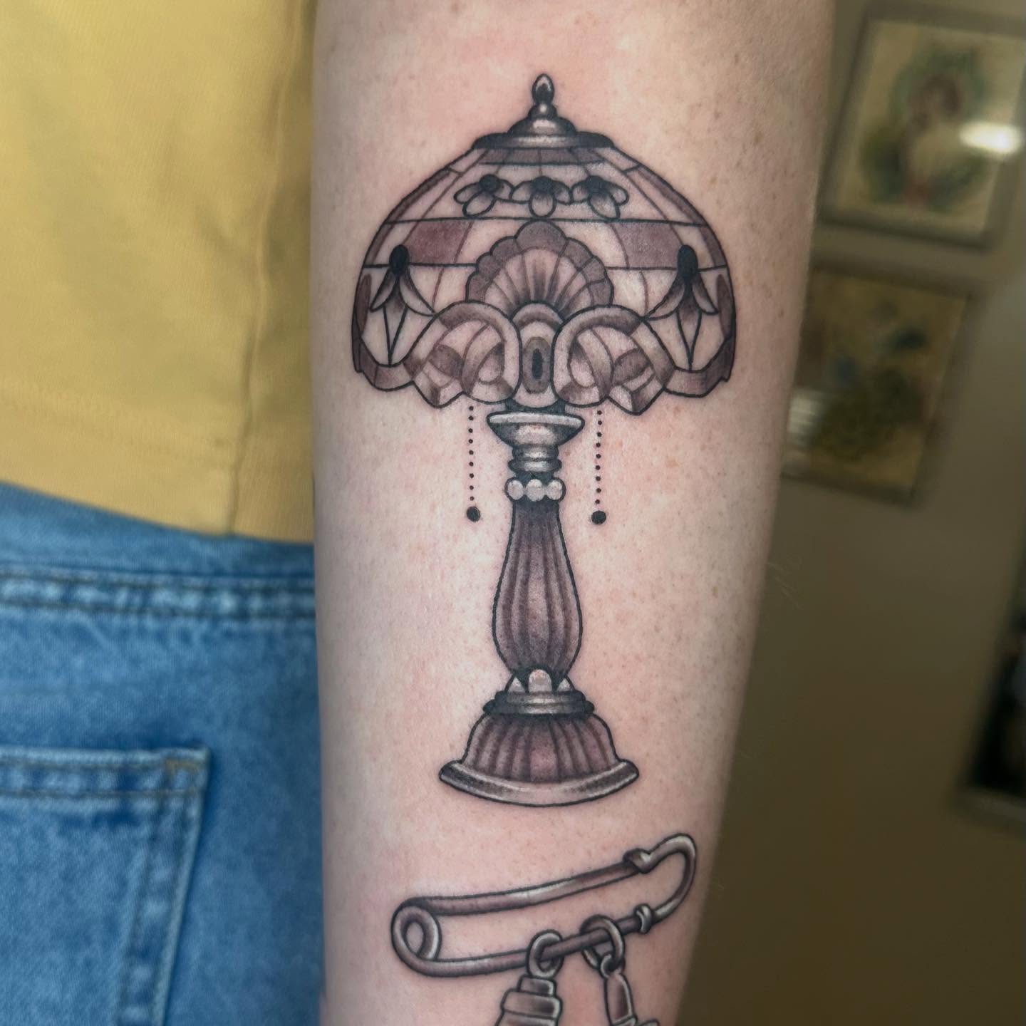 Tattoo by @juniper_oshea — black_and_grey