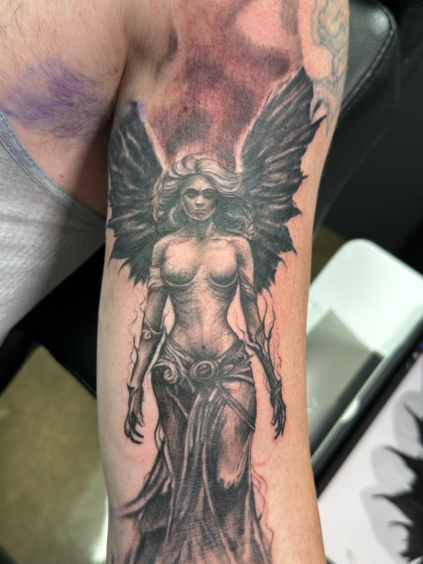 Tattoo by @tattootre — black_and_grey, realism