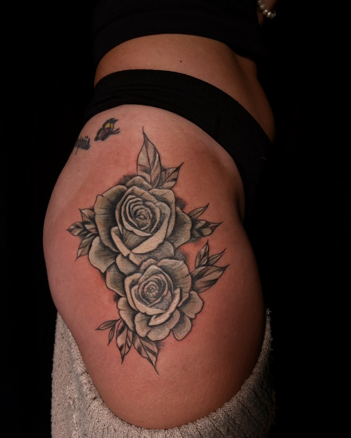 Tattoo by @angeline.tattoo — black_and_grey