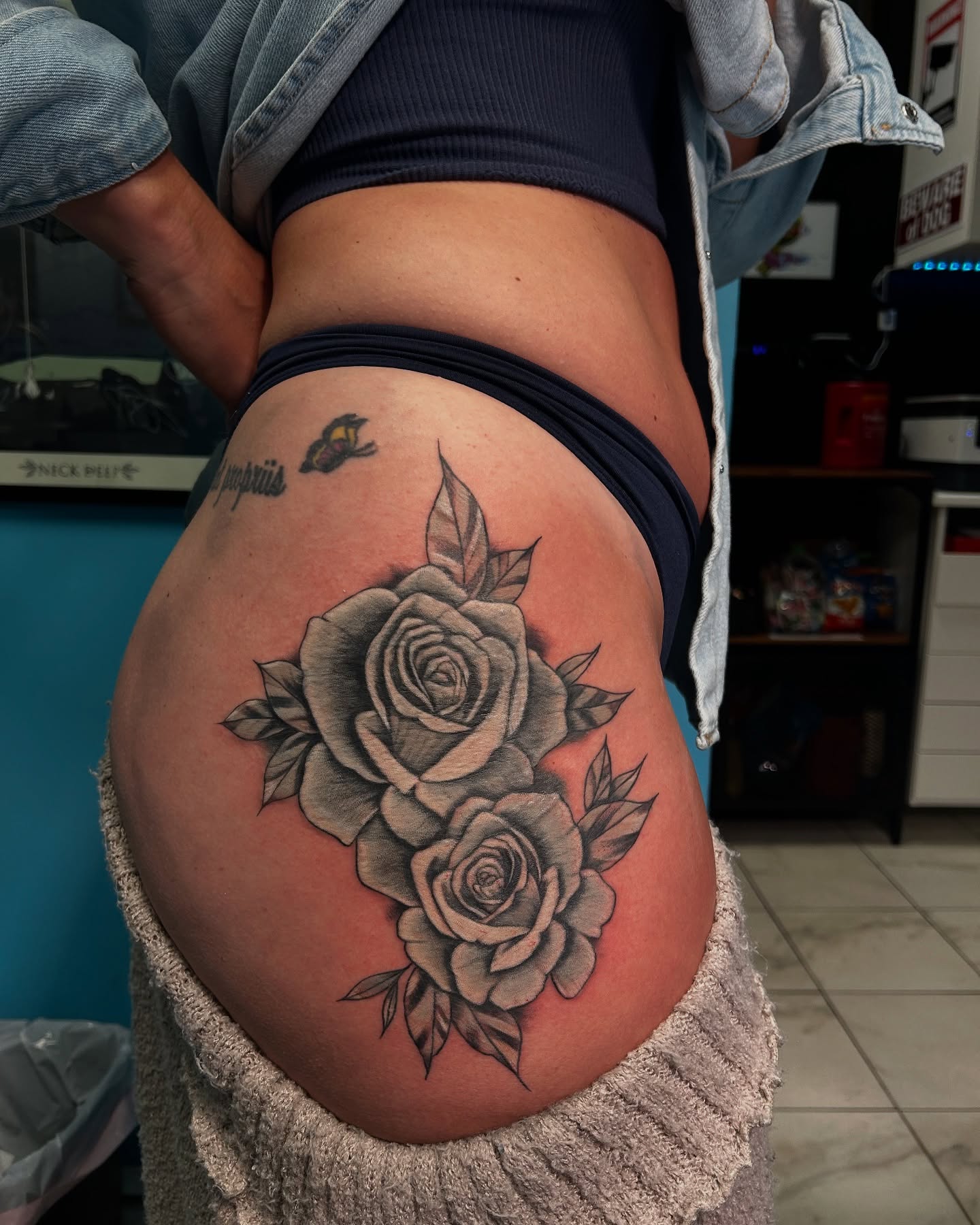 Tattoo by @angeline.tattoo — black_and_grey