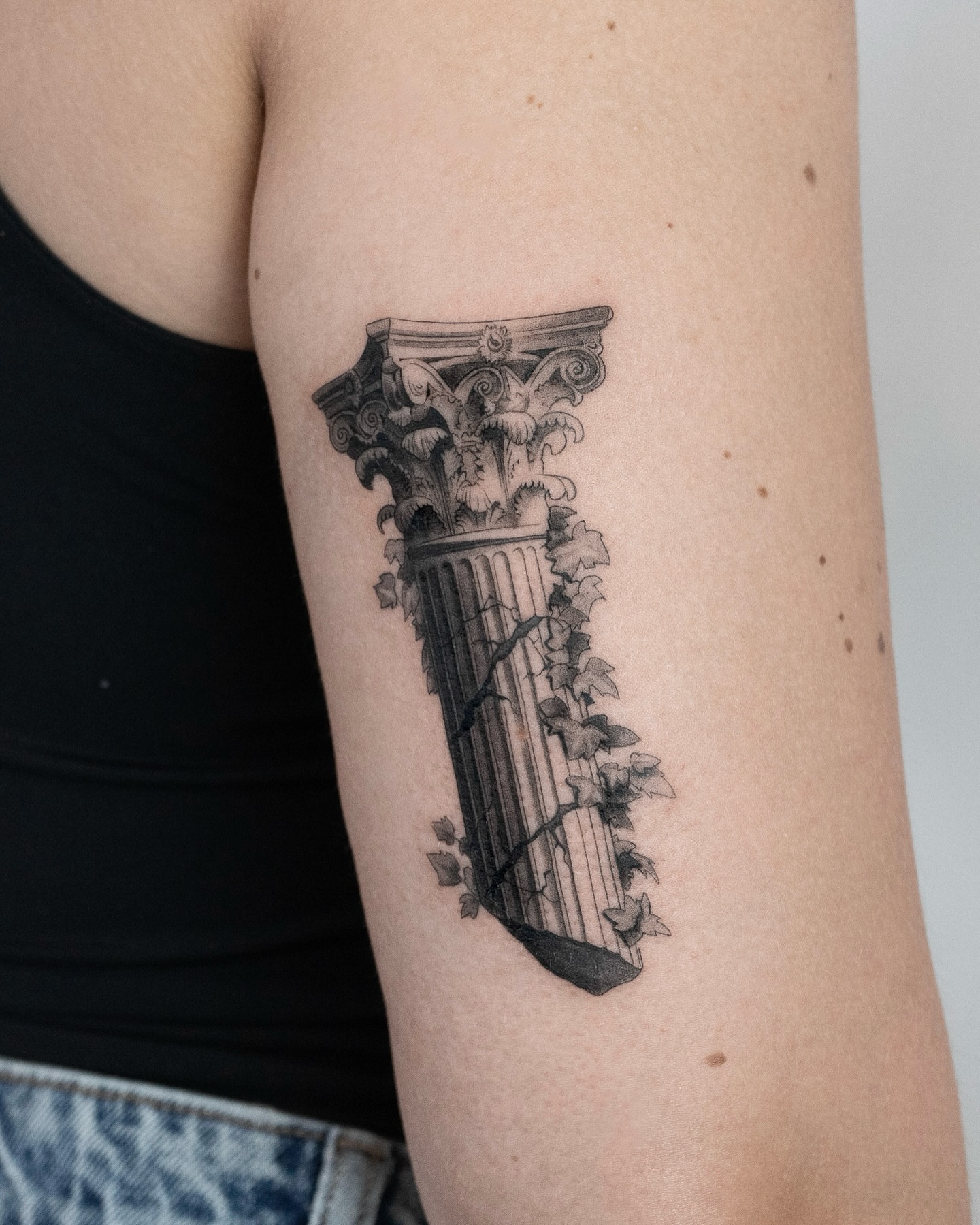 Tattoo by @lemontreeink — black_and_grey