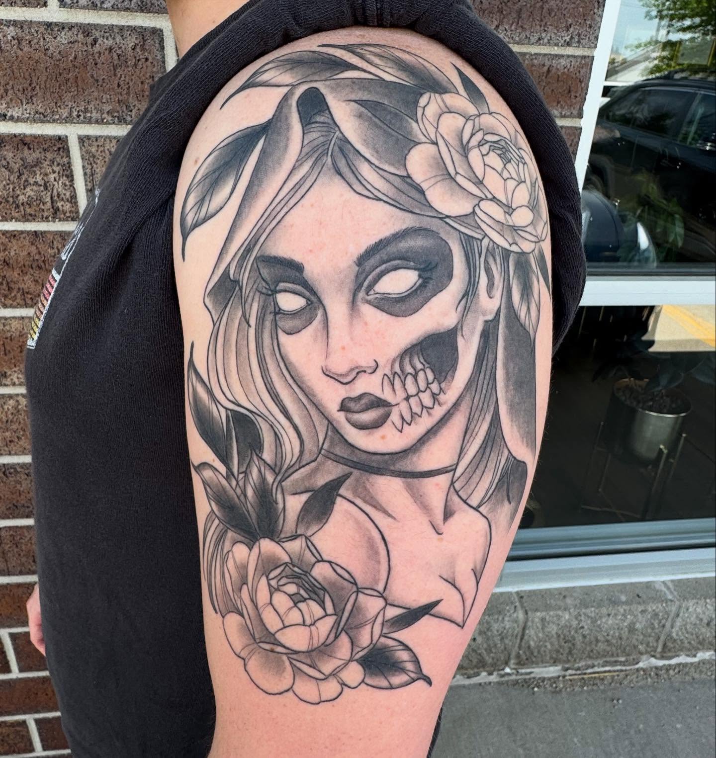 Tattoo by @tattoosbynikkipowills — black_and_grey, realism