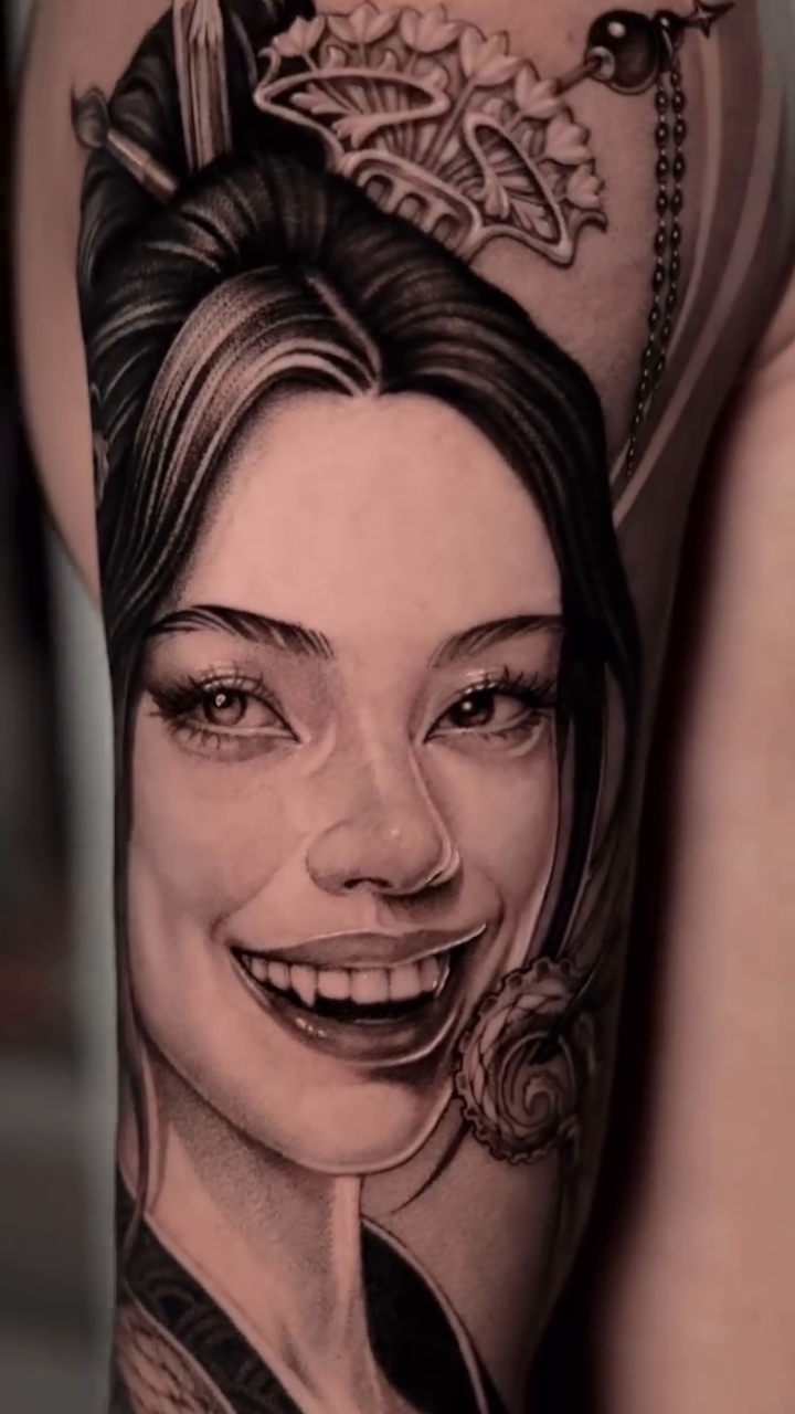Tattoo by @abcd_tattoo — realism, black_and_grey