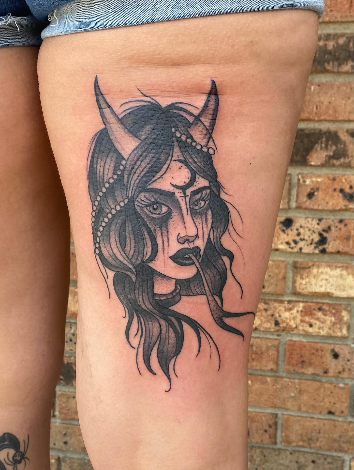 Tattoo by @austintimberlaketattoo — dotwork, realism