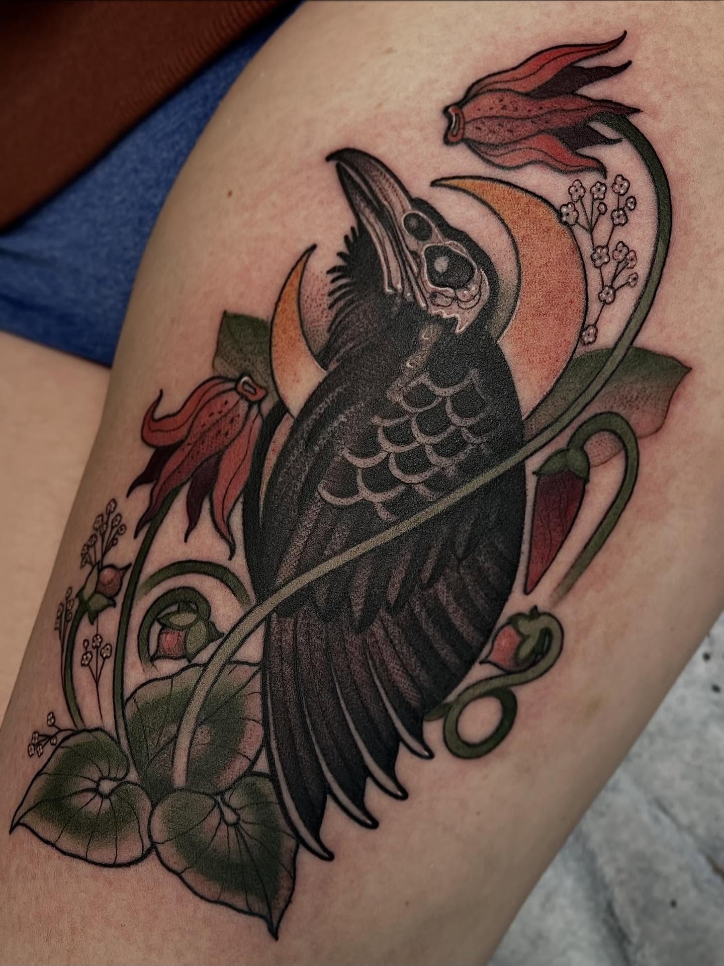 Tattoo by @samanthacastrovinci — american_traditional, dark_realism