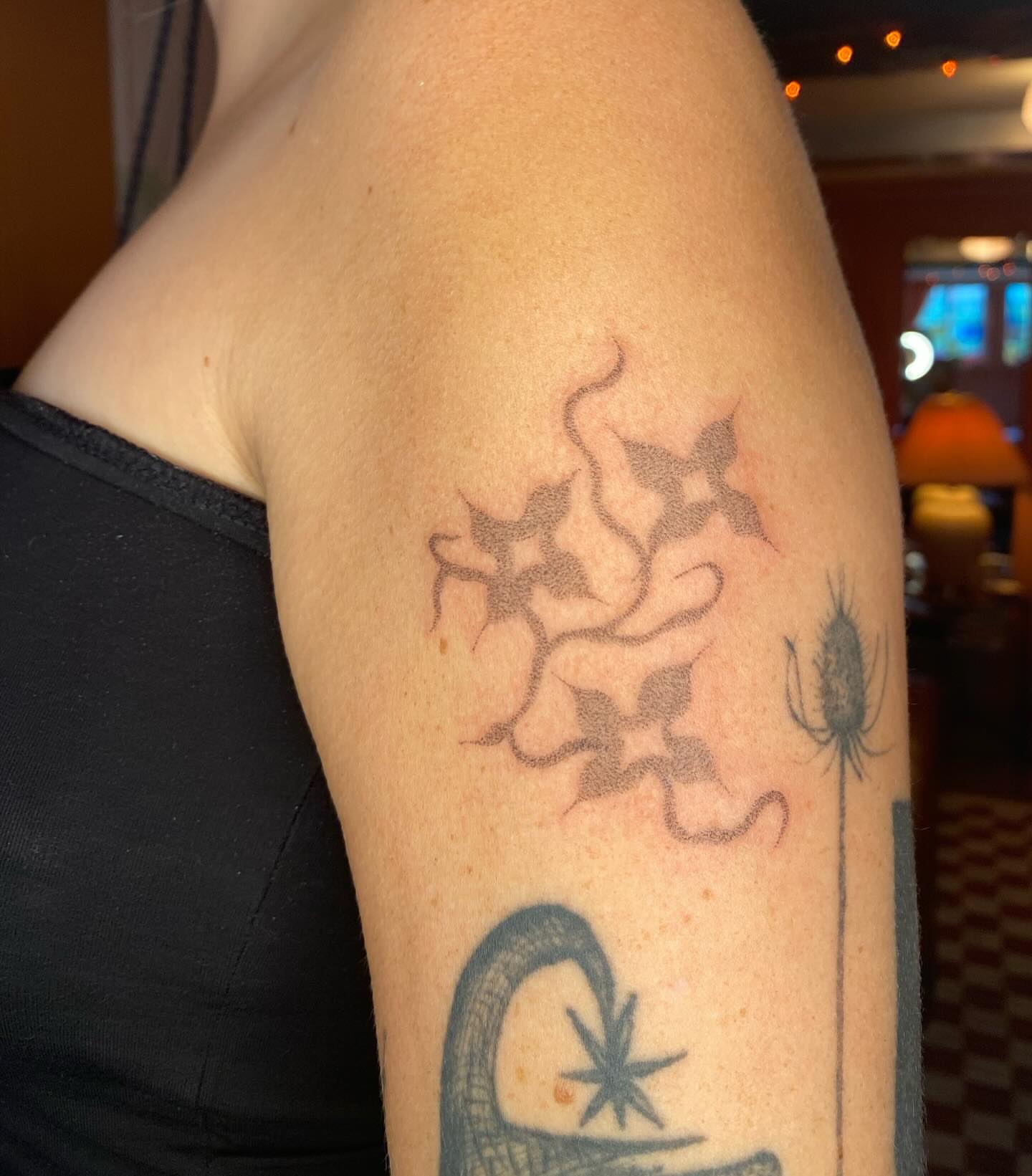 Flower and spider dotwork tattoo on the forearm by 🌀☁️kath☁️🥀