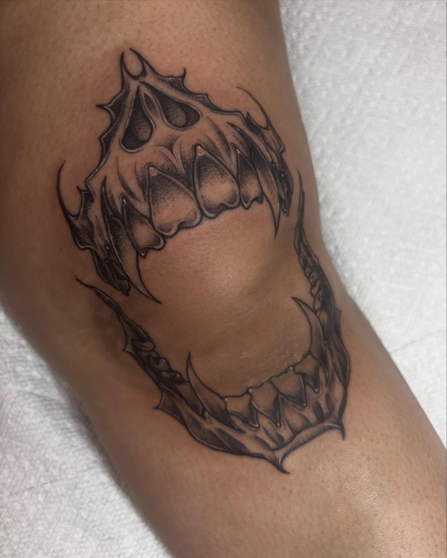 Tattoo by @inkkate_ — black_and_grey