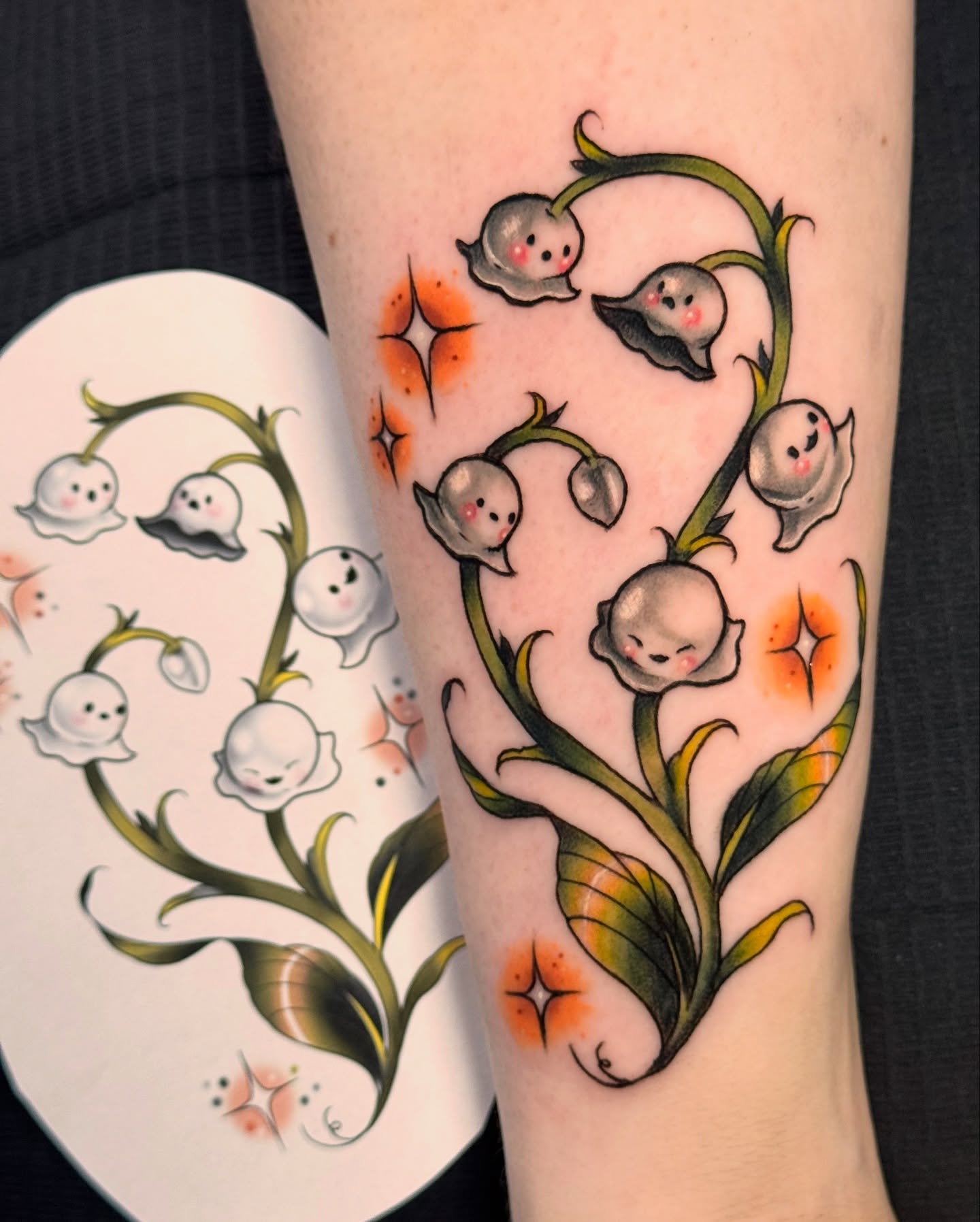 Tattoo by @kasey_may_tattoos — illustrative, dotwork