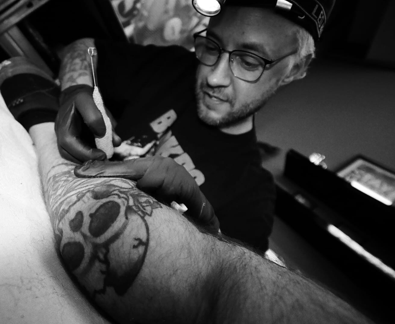 Tattoo by @deadboypokes — black_and_grey