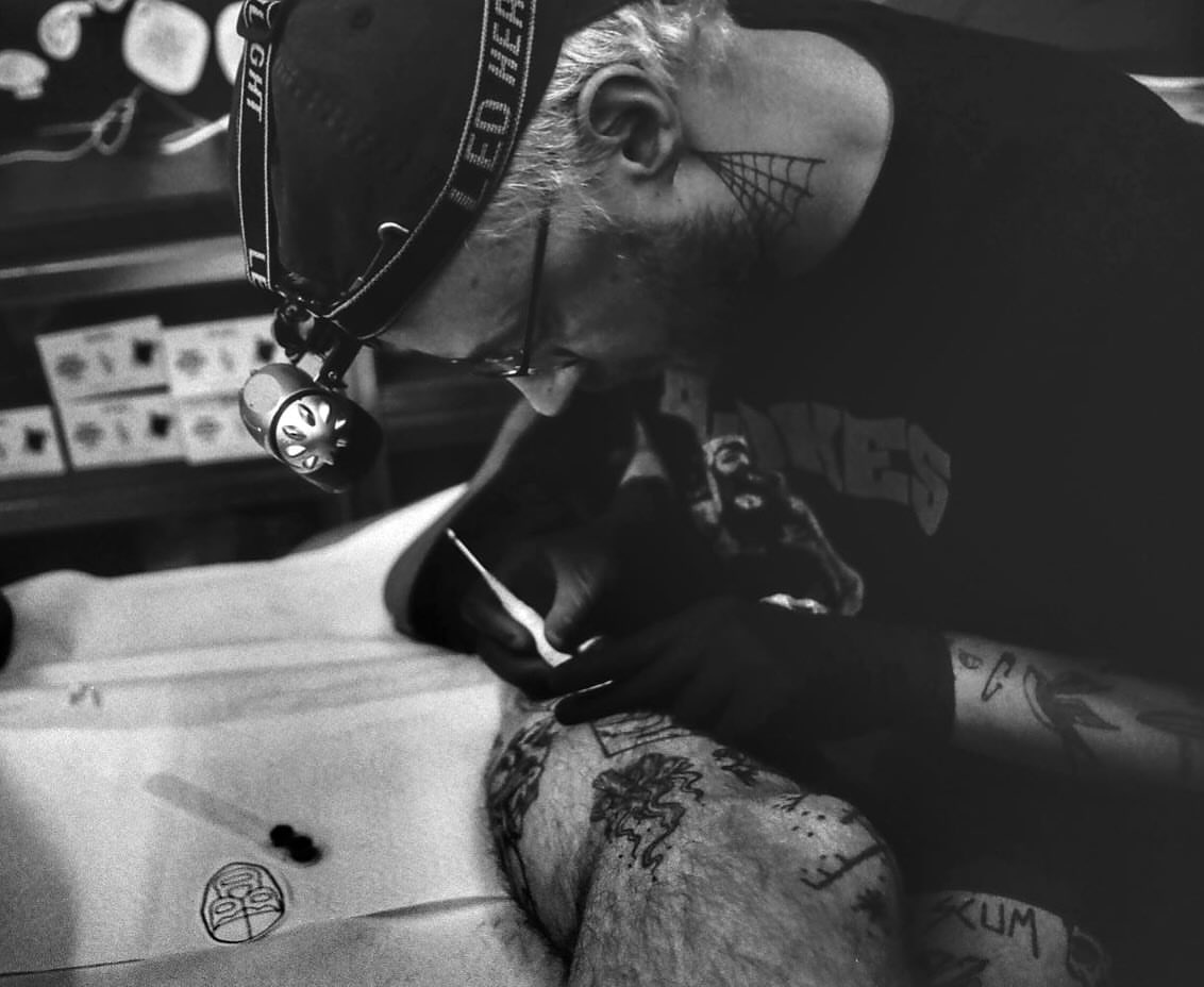 Tattoo by @deadboypokes — black_and_grey