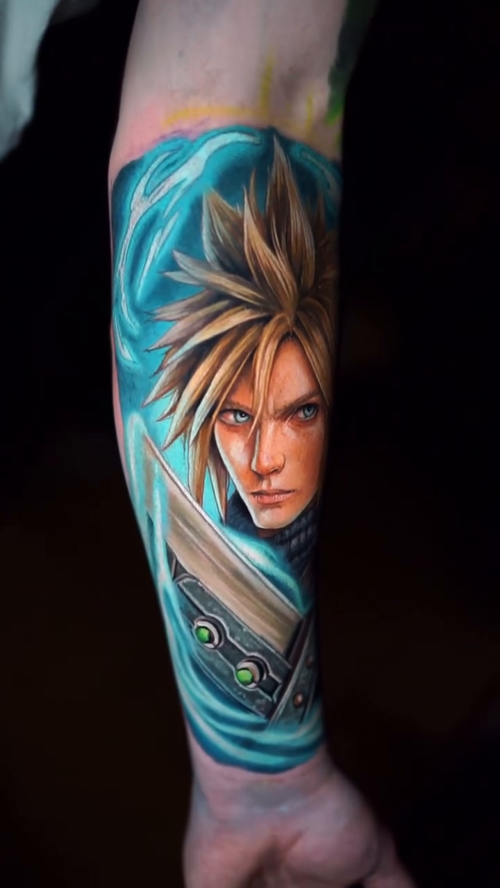 Tattoo by @peterhilgersart — realism, anime