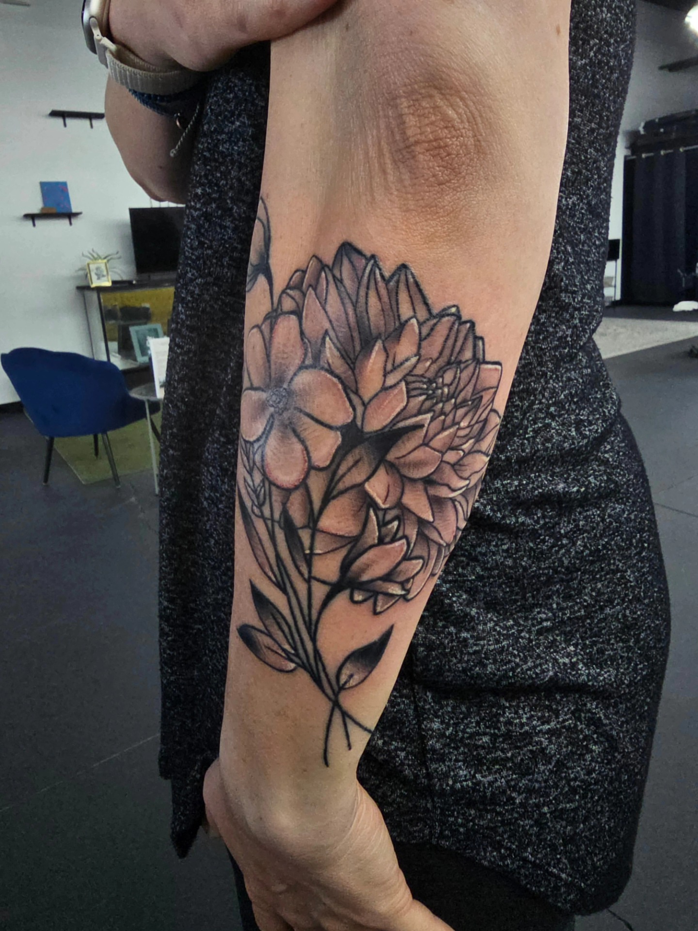Tattoo by @evandobetattooin — black_and_grey