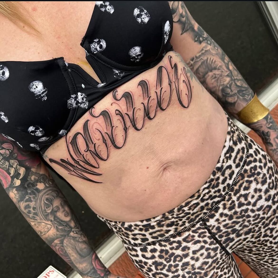 Tattoo by @thezaptrap — lettering_script