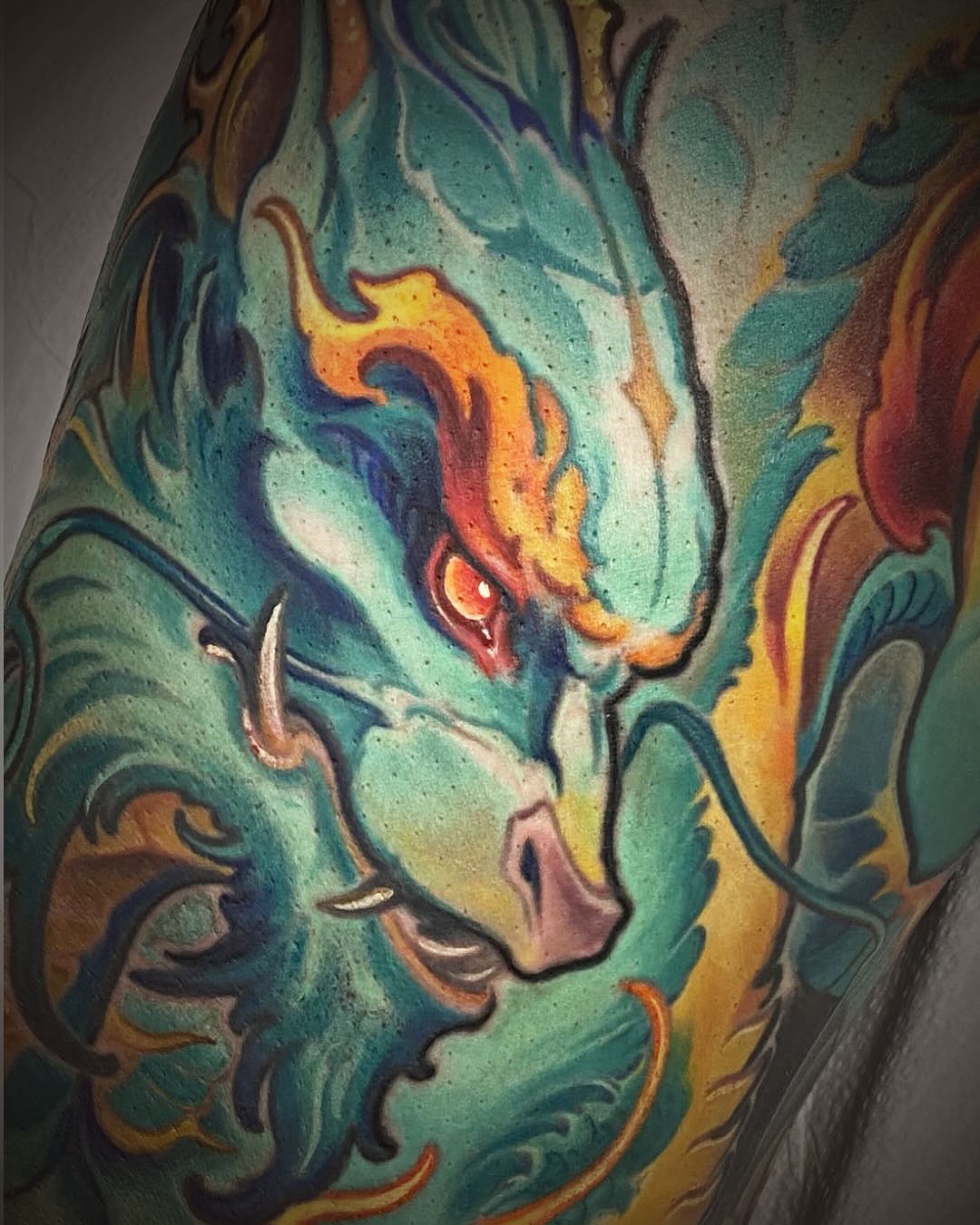 Tattoo by @andechambers — new_school, dotwork
