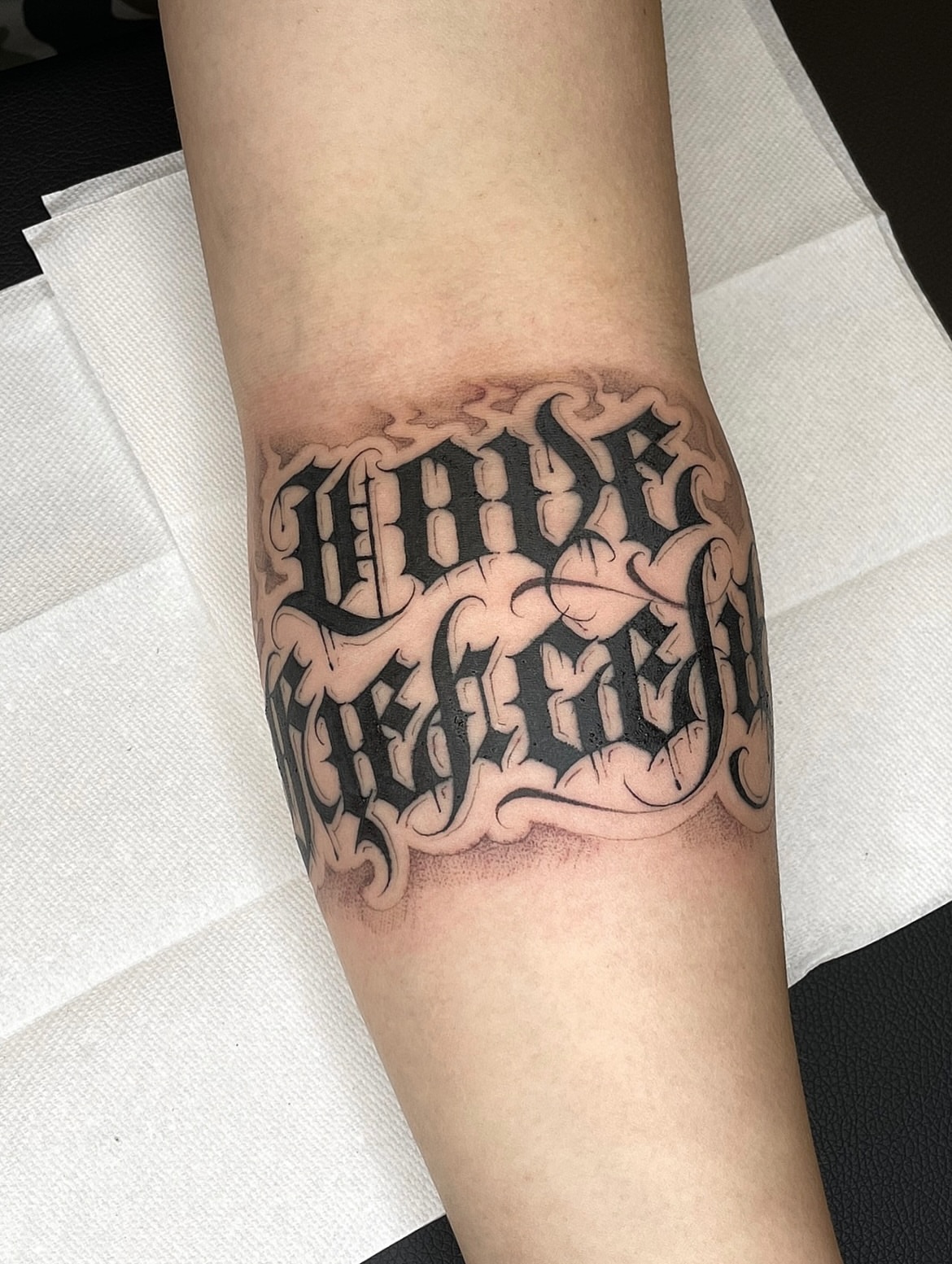 Tattoo by @joon_letters — lettering_script