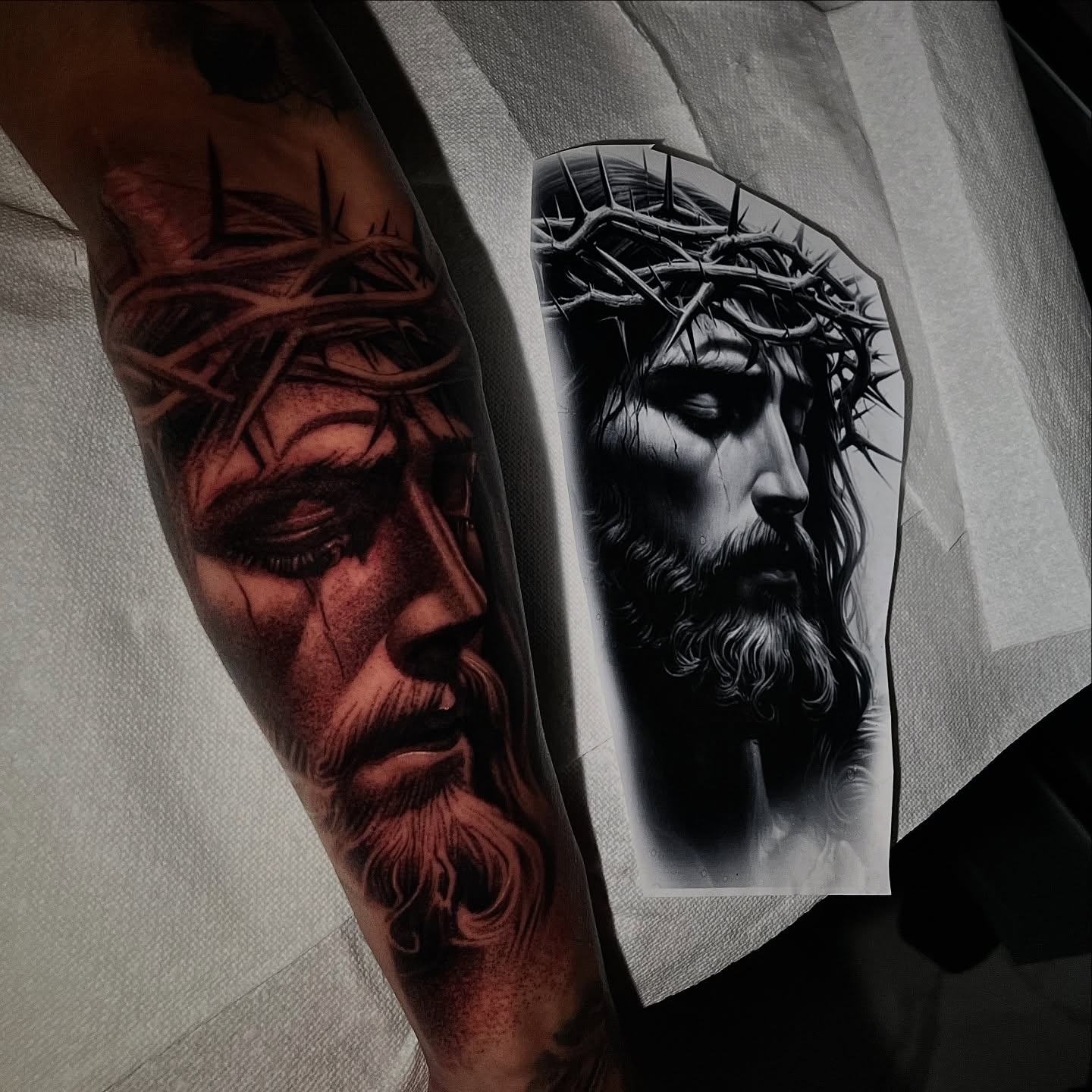 Tattoo by @alfredoadametattoo — realism, dark_realism