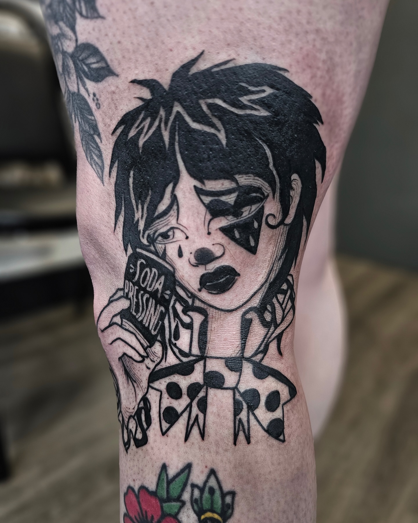 Tattoo by @ellatrick — black_and_grey