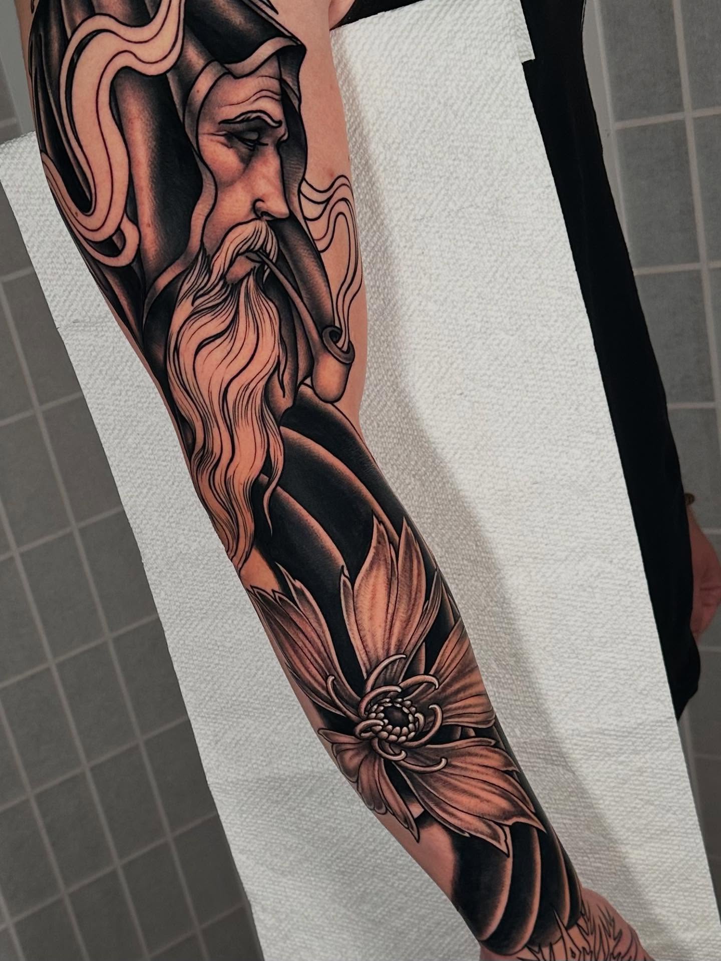 Tattoo by @henrytattoos — american_traditional, black_and_grey