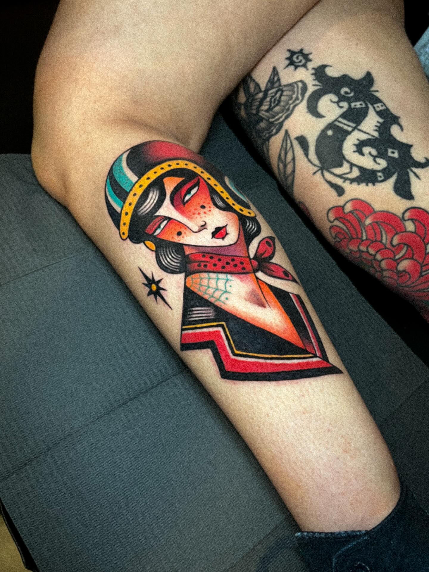 Tattoo by @rogerkampo — american_traditional