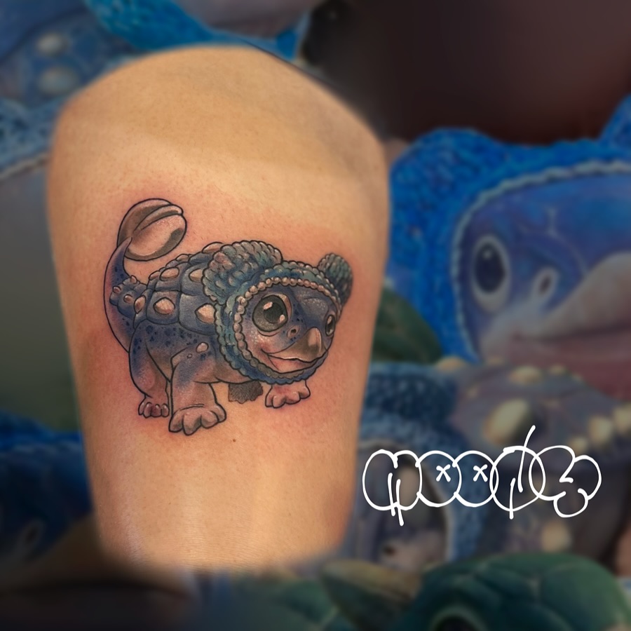 Tattoo by @madam.moony — dotwork