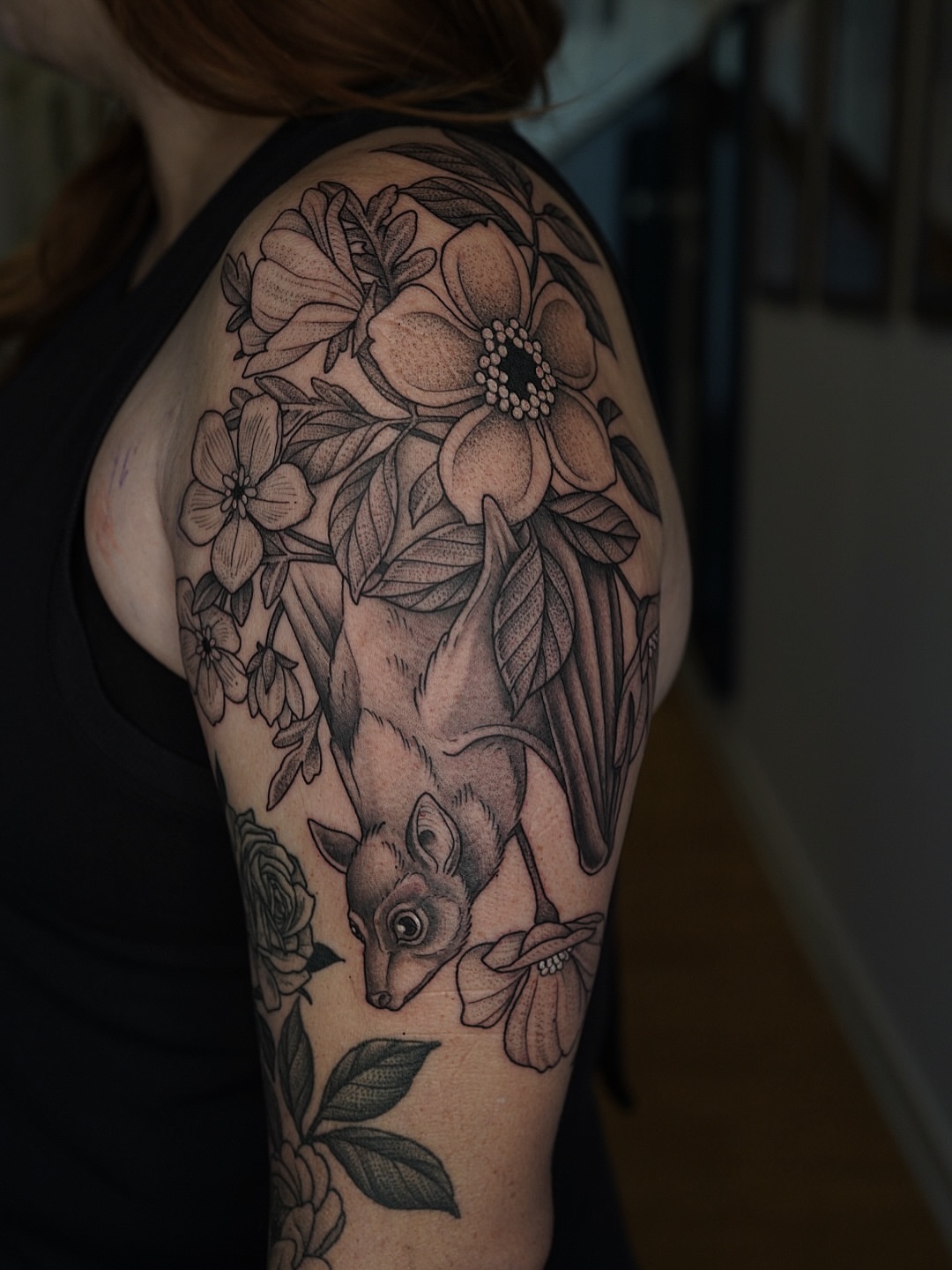 Tattoo by @thiefhands — black_and_grey, realism