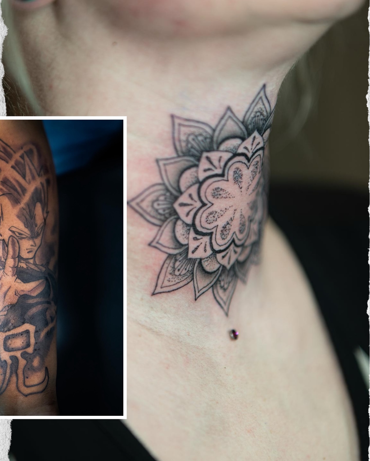 Tattoo by @tatzu__ โ dotwork