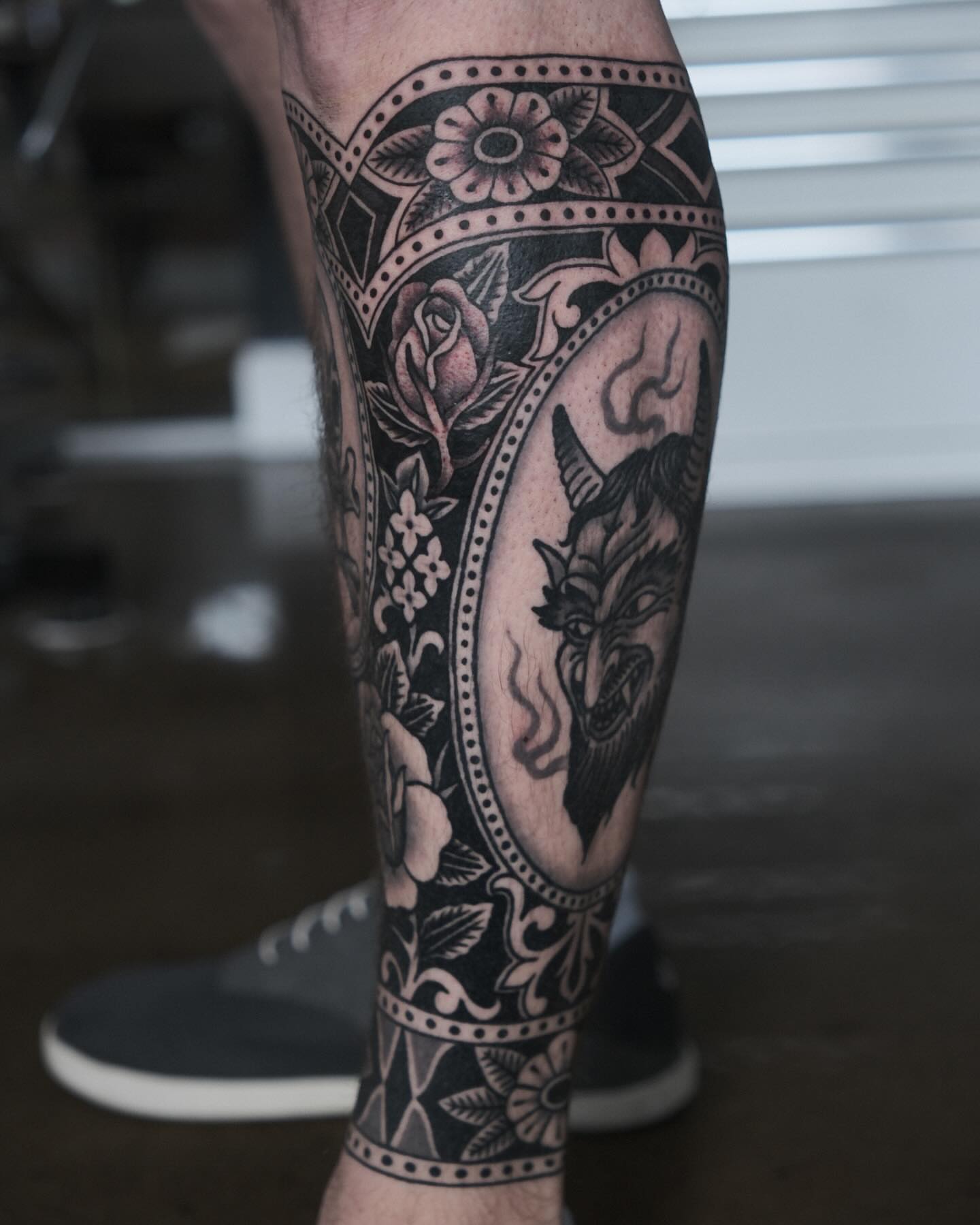 Tattoo by @davidbruehl — black_and_grey