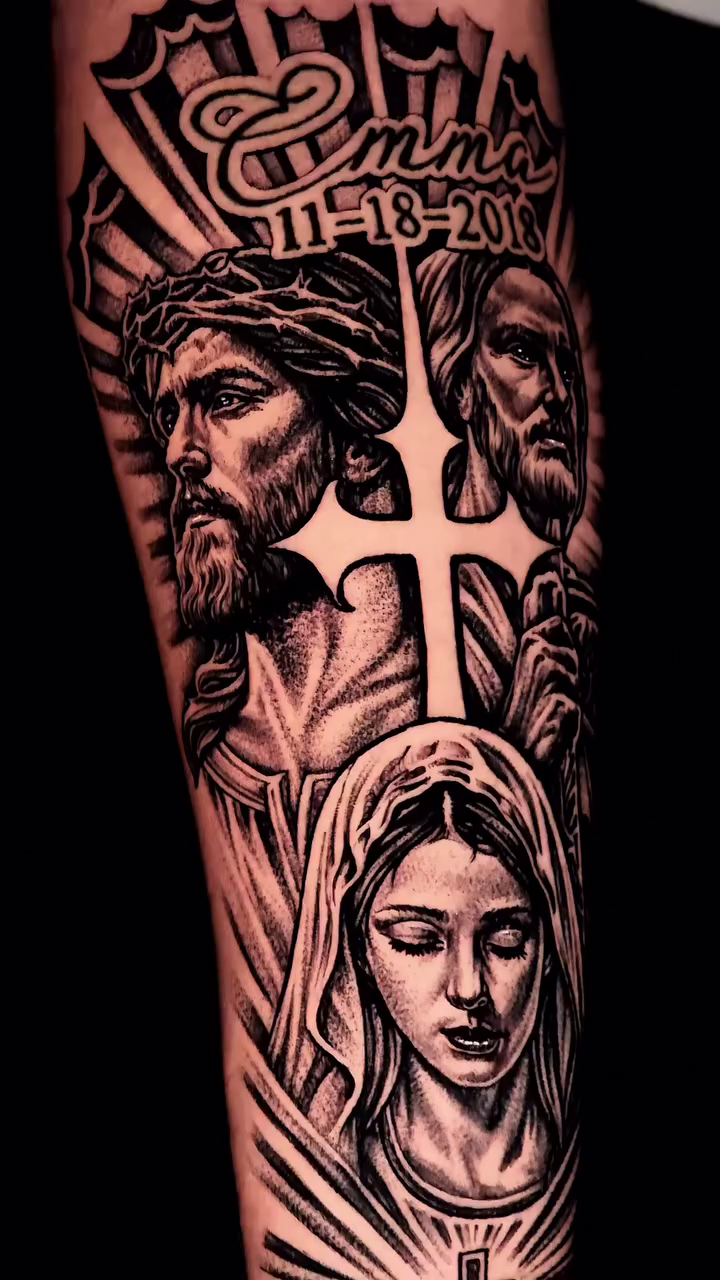 Tattoo by @jackitsforever — black_and_grey, realism