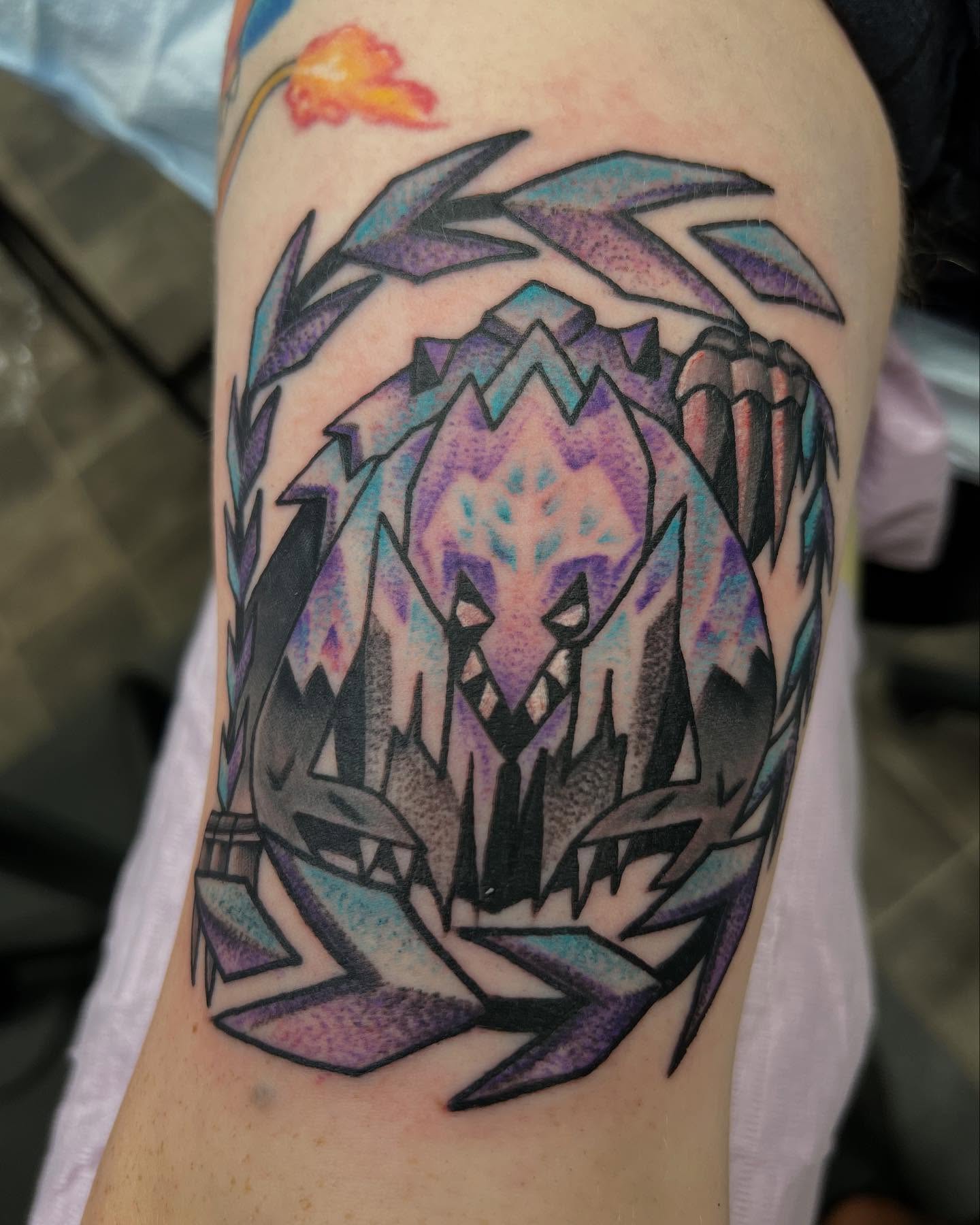 Tattoo by @donpeddicordart — geometric