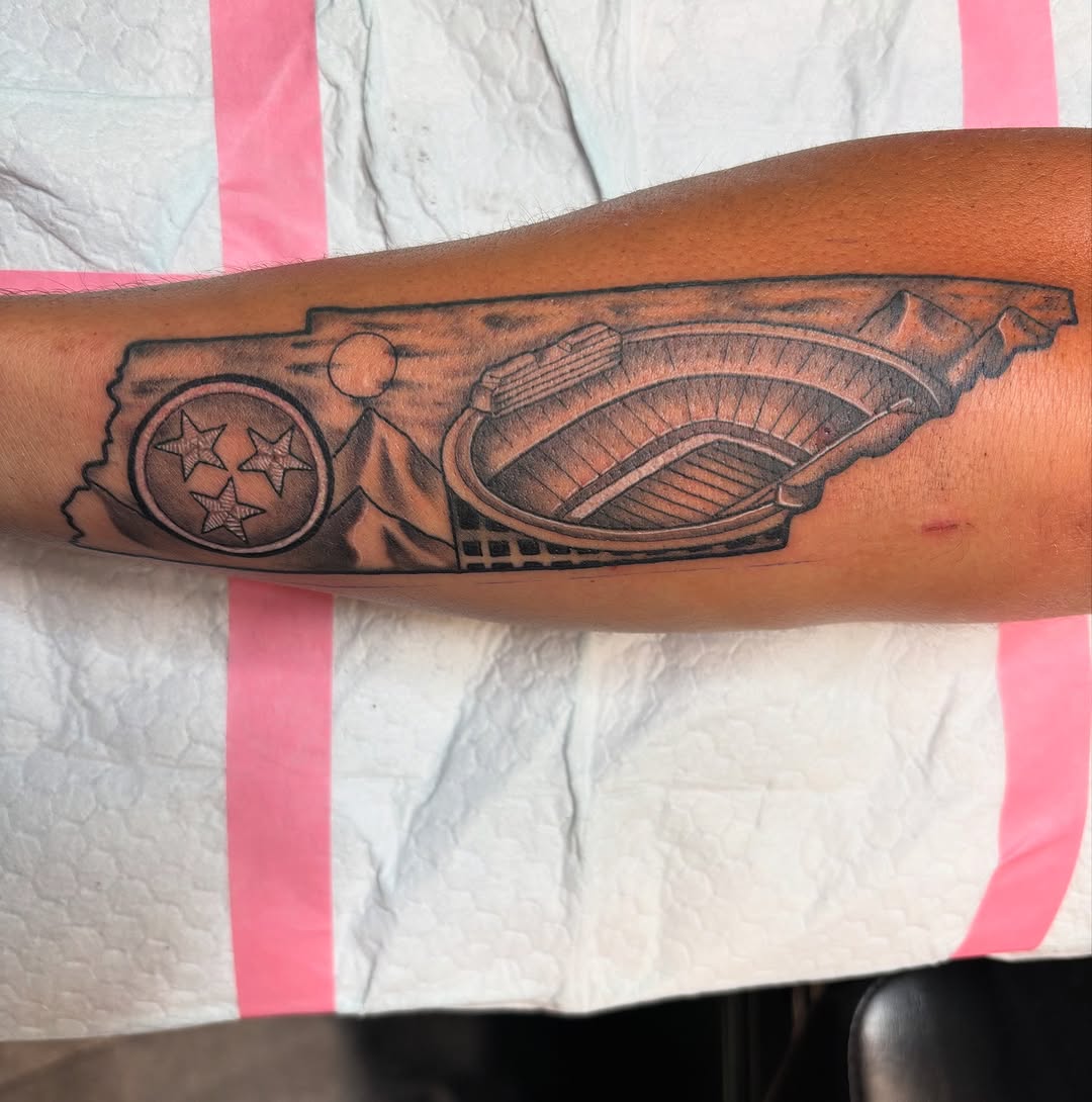 Tattoo by @bromintocheese — black_and_grey, realism